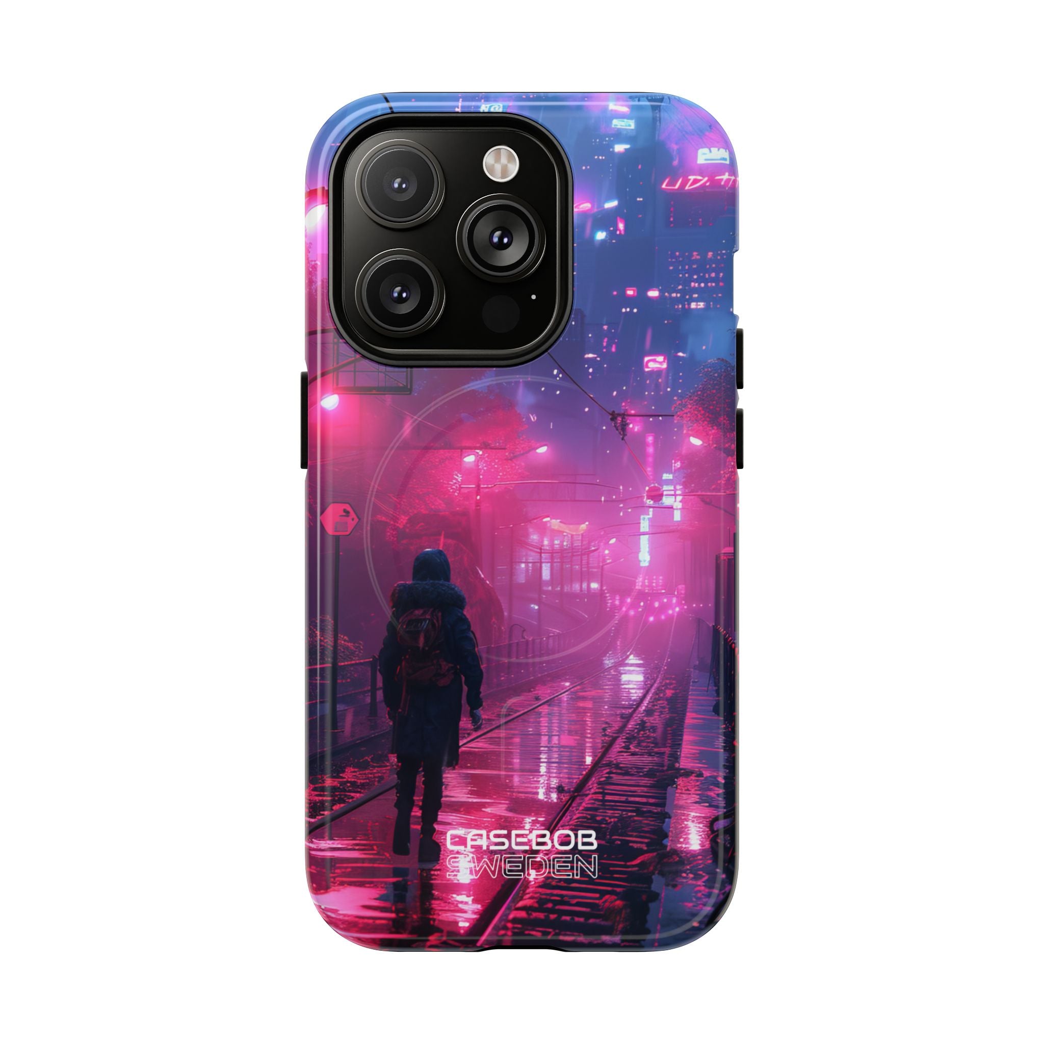 Neon Shadow City iPhone 14 - Tough+