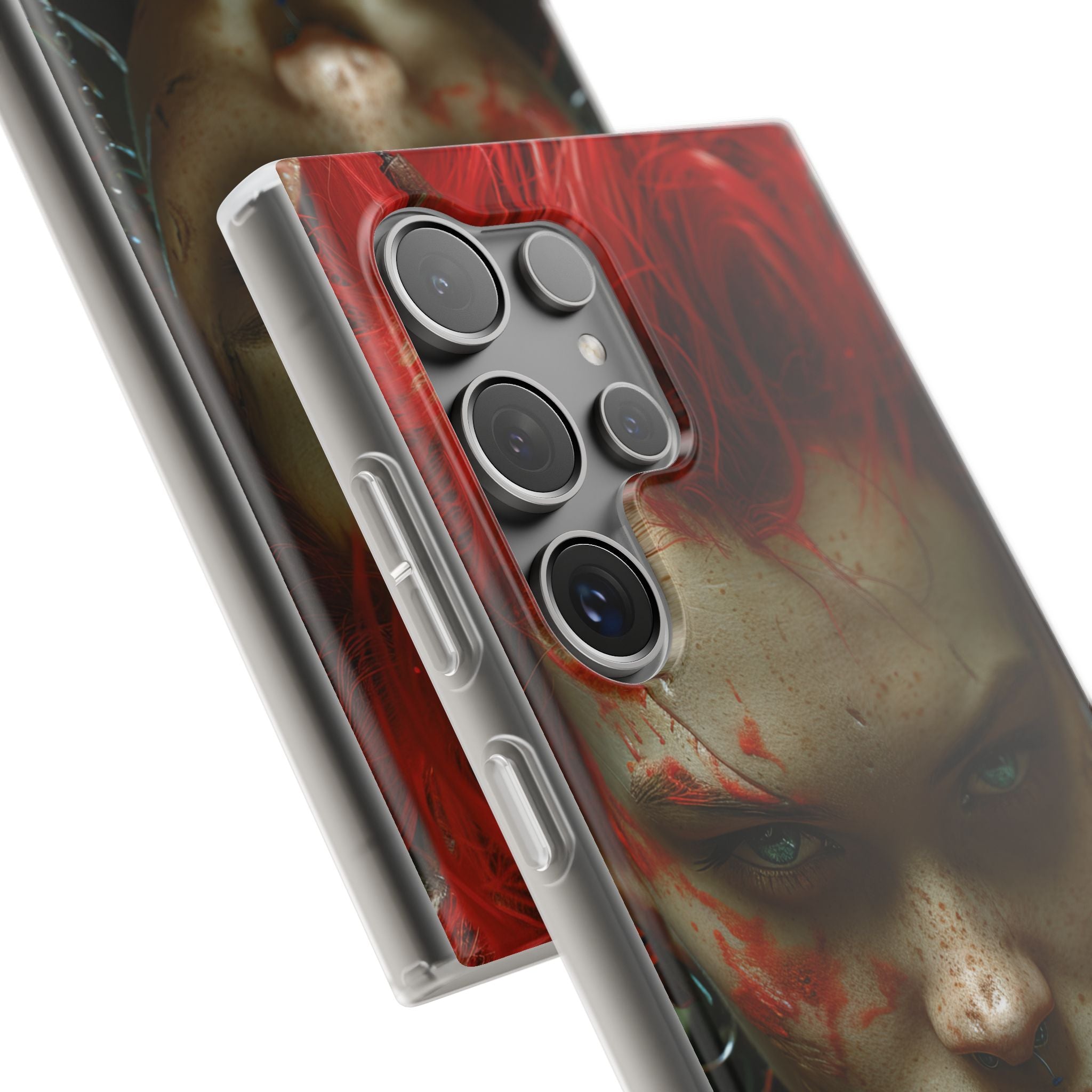 Red Spike Gaze Samsung S24 Ultra Case - Soft