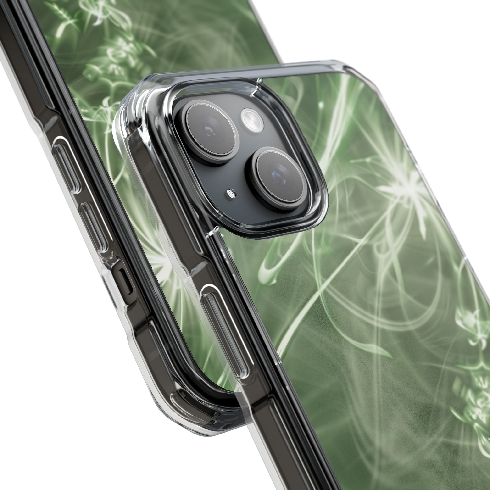 Green Spirit Flow iPhone 15 - Impact Clear+