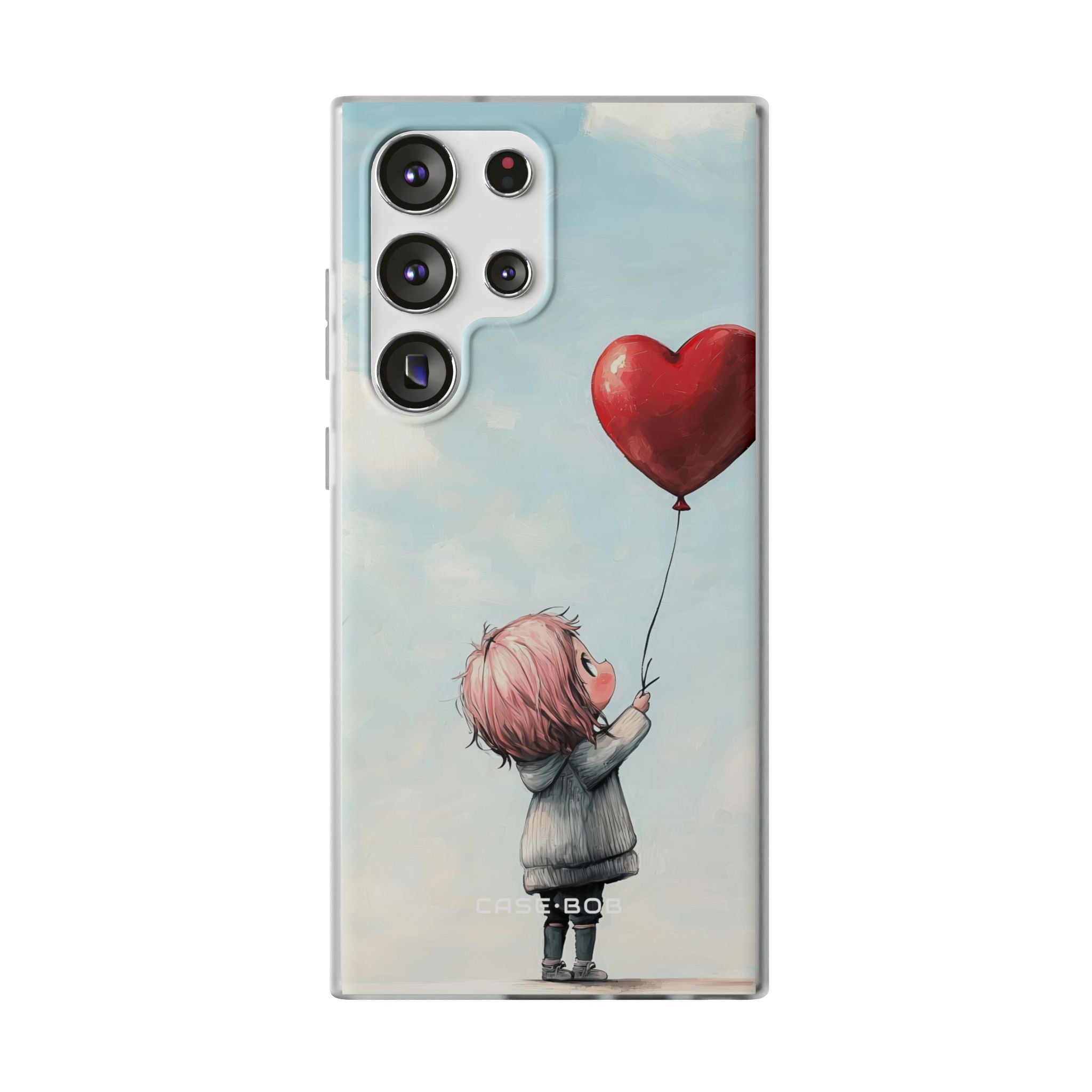 Heart Balloon Glow Samsung S23 Ultra Case - Soft