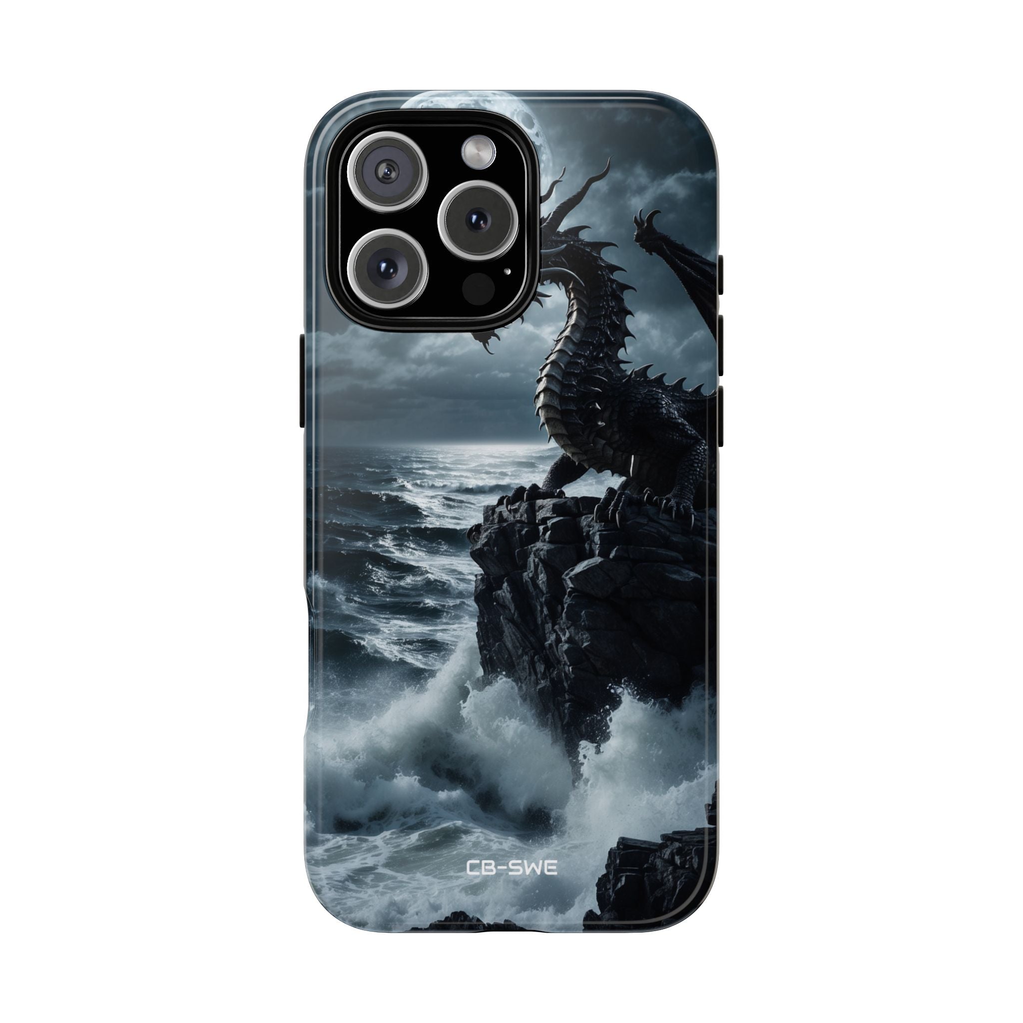Dragon Roars Against Sea - iPhone Case