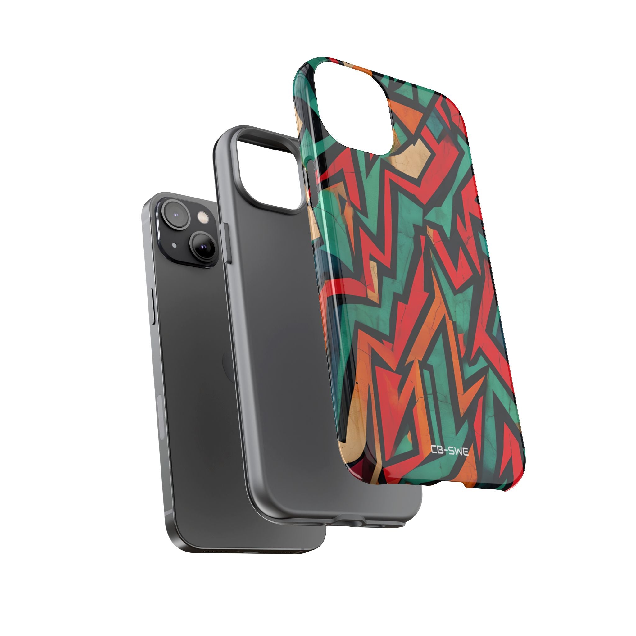 Vivid Geometry Dance - iPhone Case