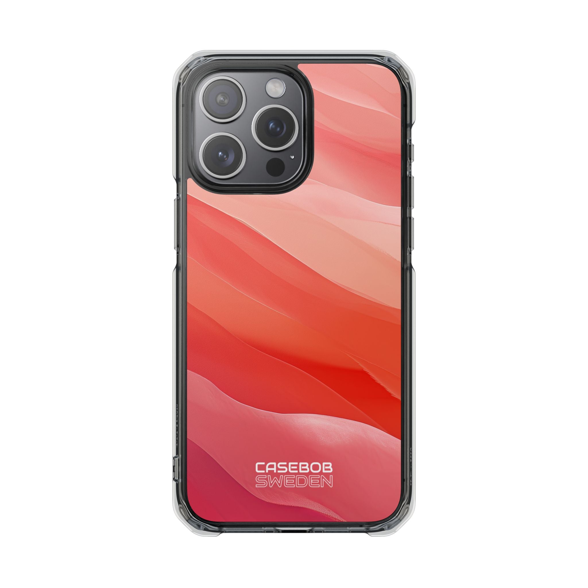 Flowing Coral Waves iPhone 15 - Impact Clear+