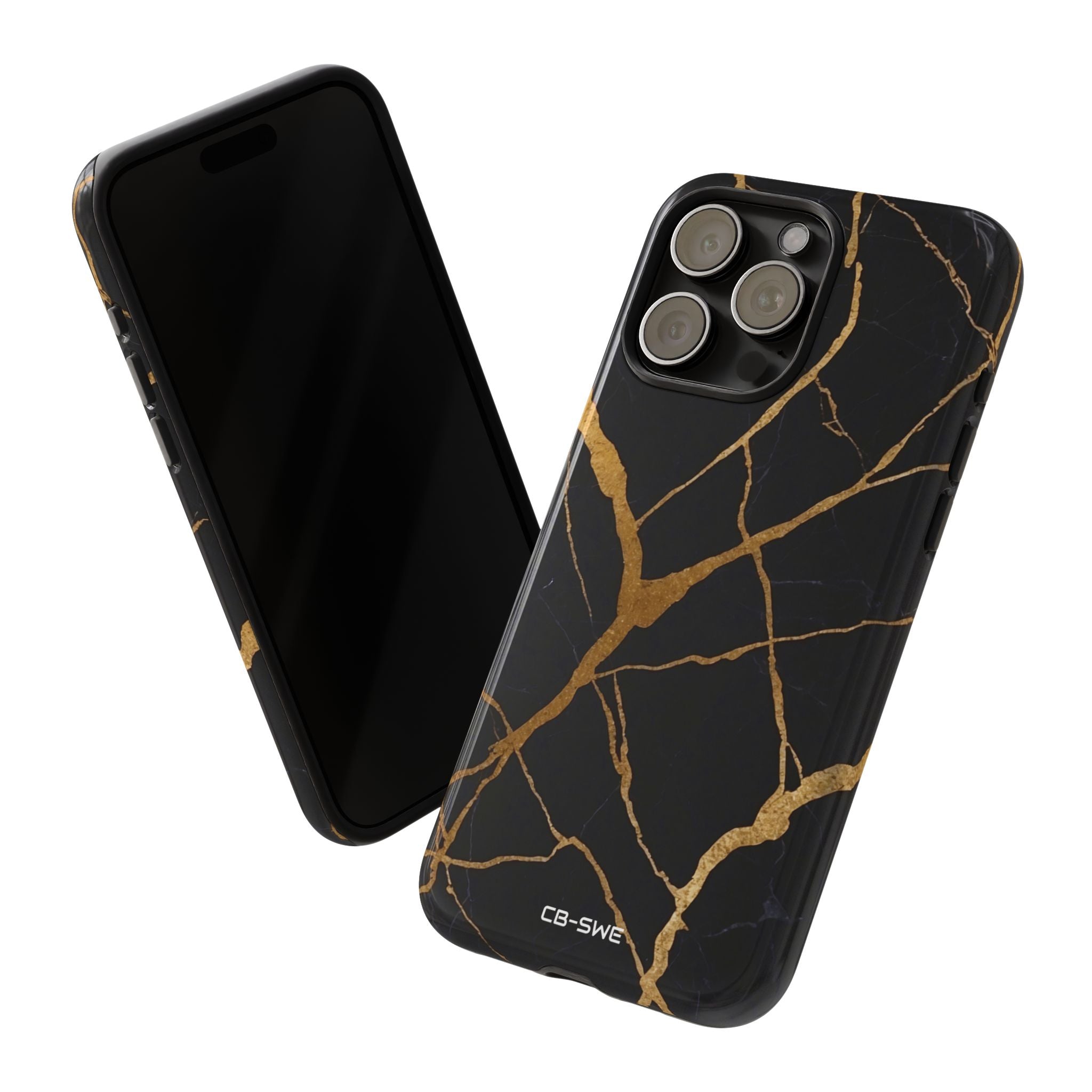 Golden Veins Twist - iPhone Case