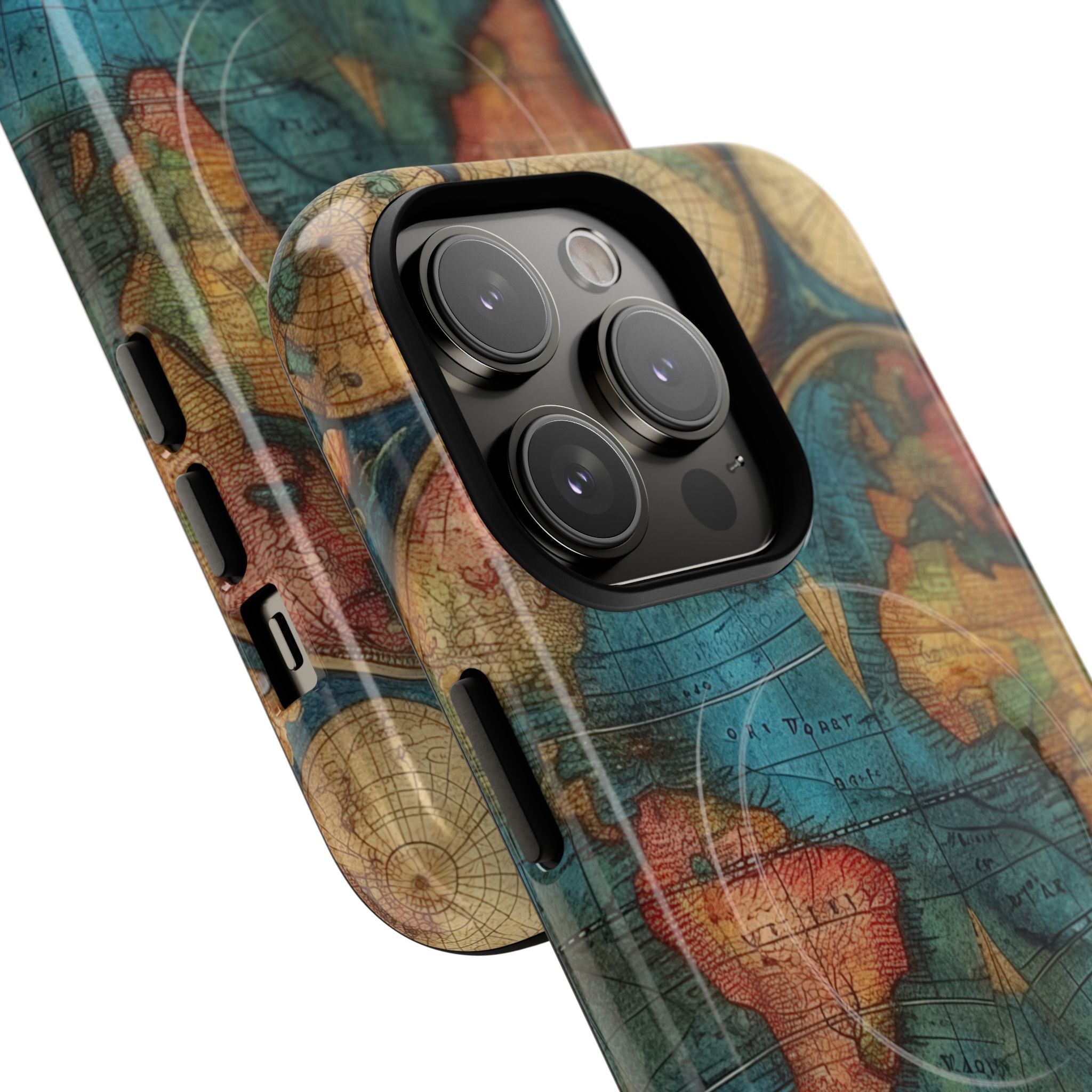 Vintage World Map iPhone 14 - Tough+