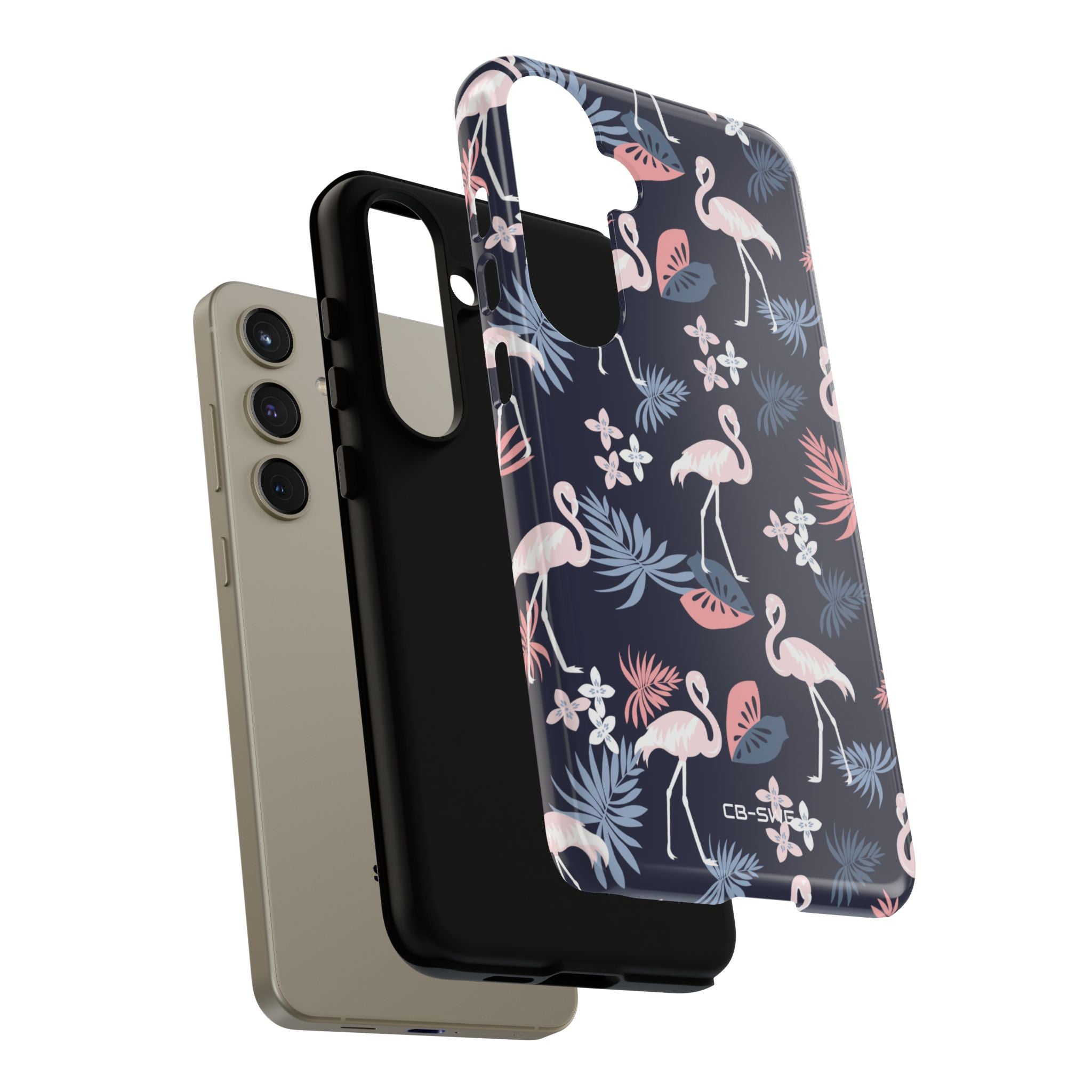 Flamingos Dance Playfully - Samsung Case