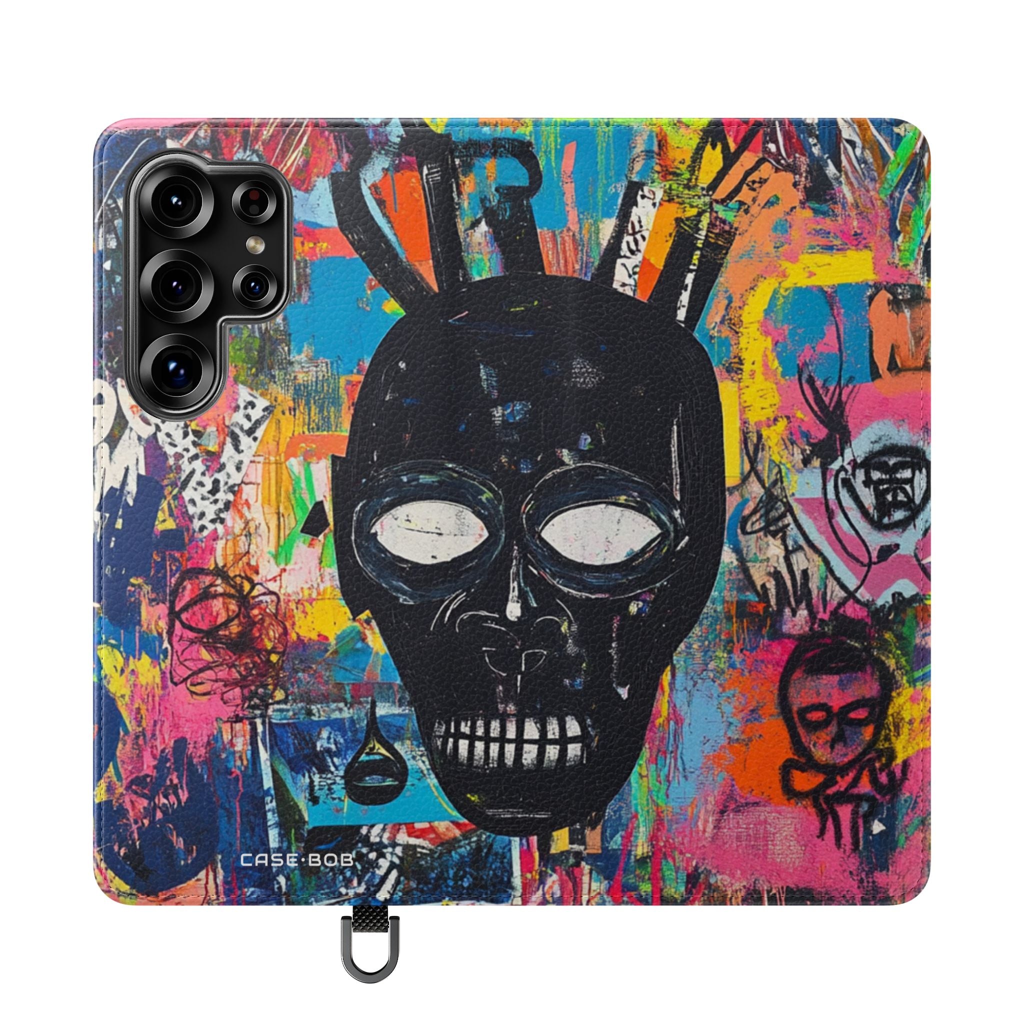 Neon Skull Burst - Samsung S25 Ultra Case - Wallet