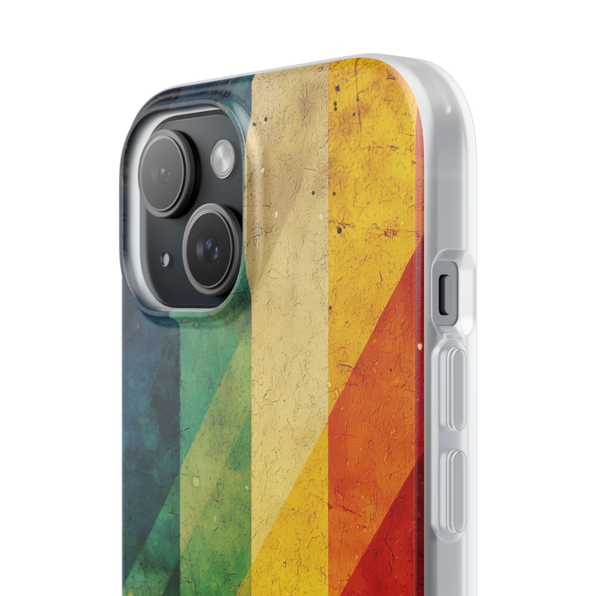 Diagonal Spectrum iPhone 15 Case - Soft
