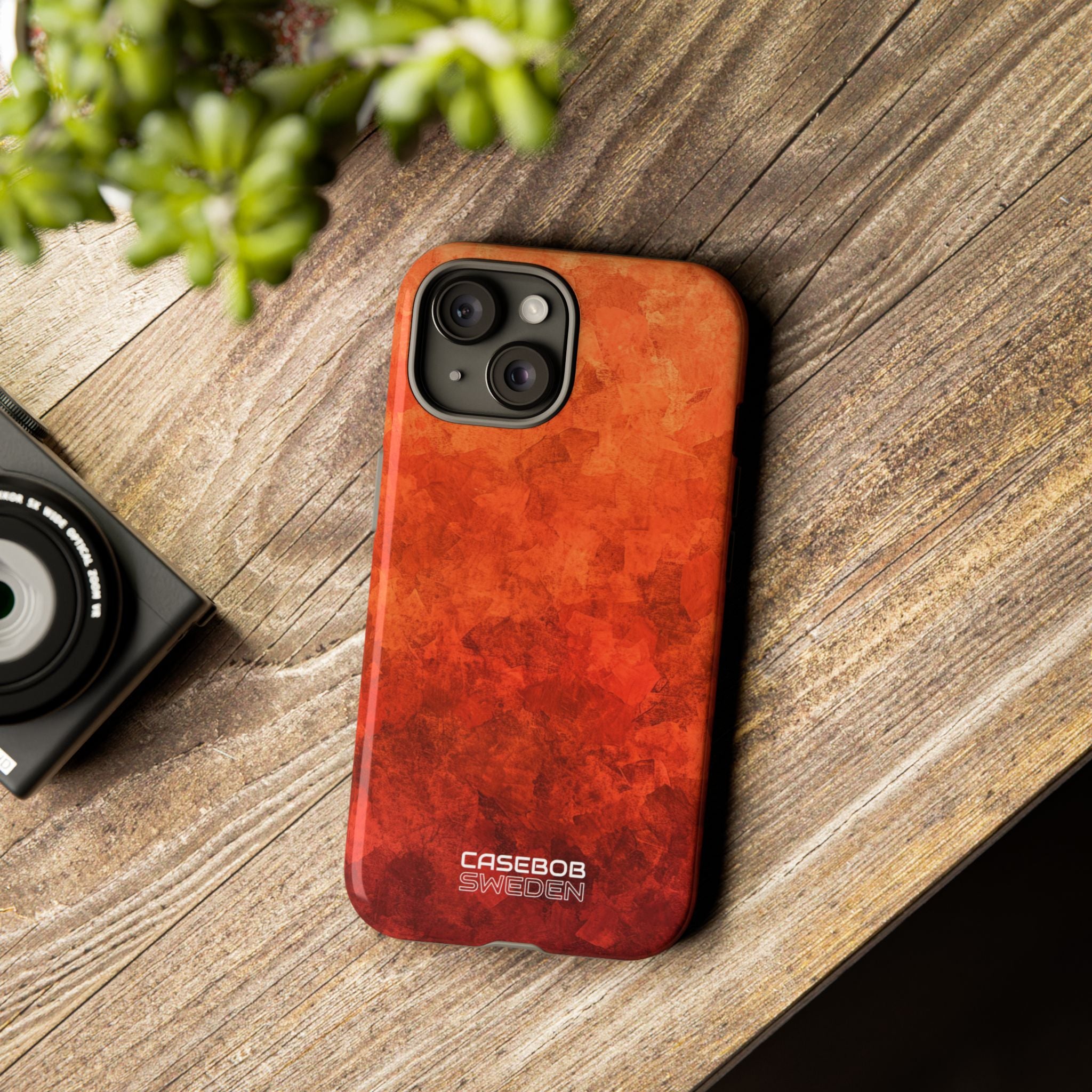 Crimson Autumn Layers iPhone 15 - Tough