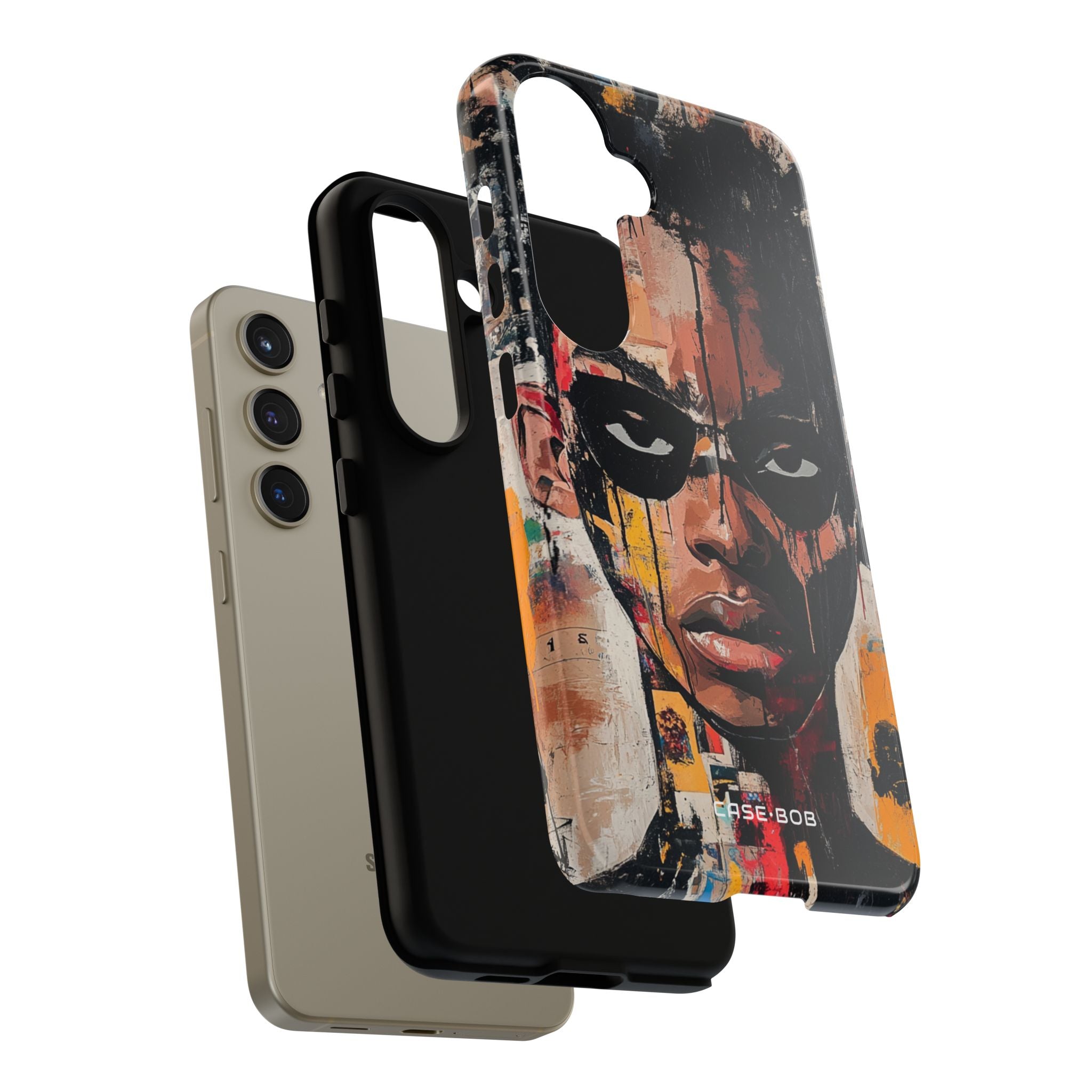 Masked Portrait Drips Samsung S24 Case - Tough