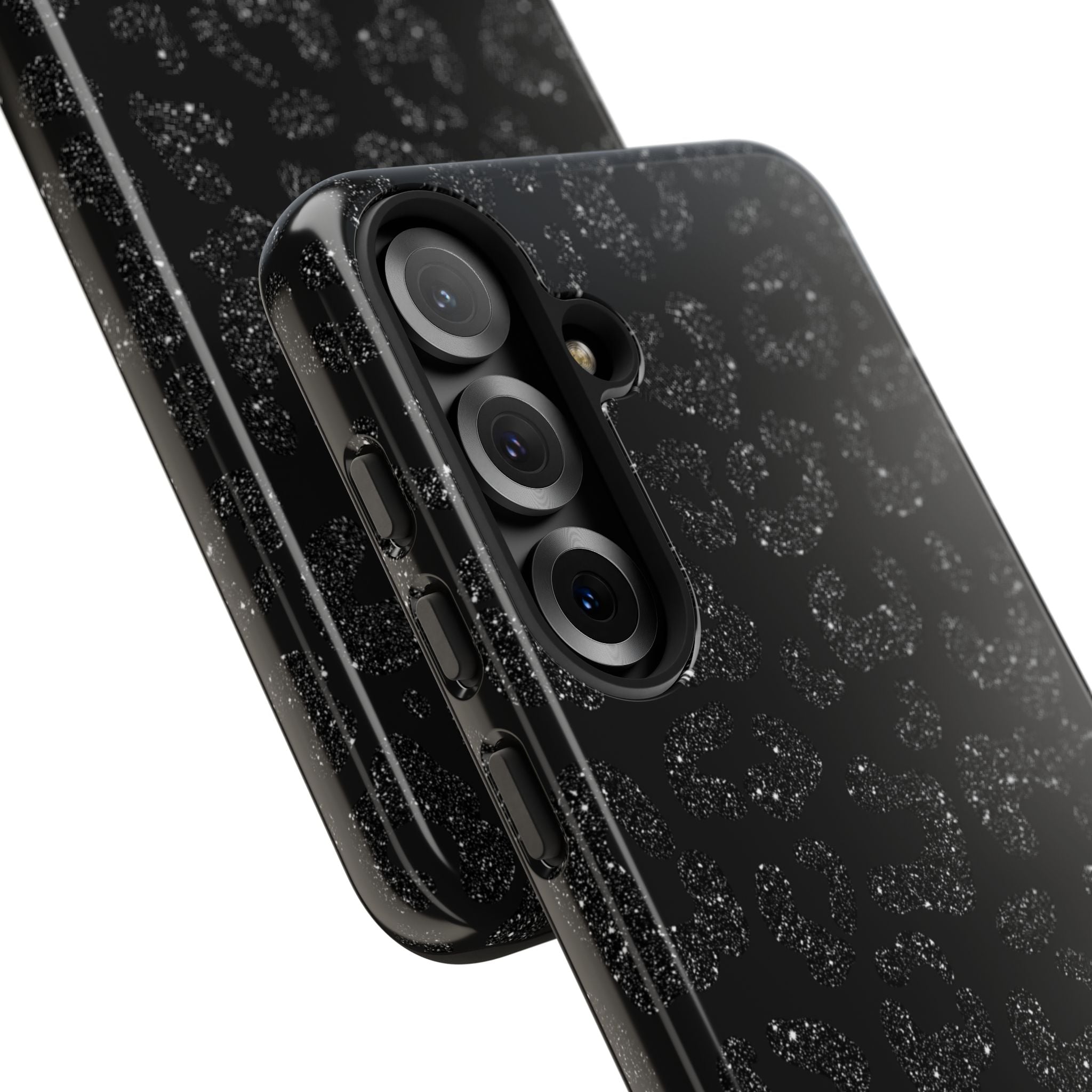 Glittery Leopard Elegance - Samsung Case