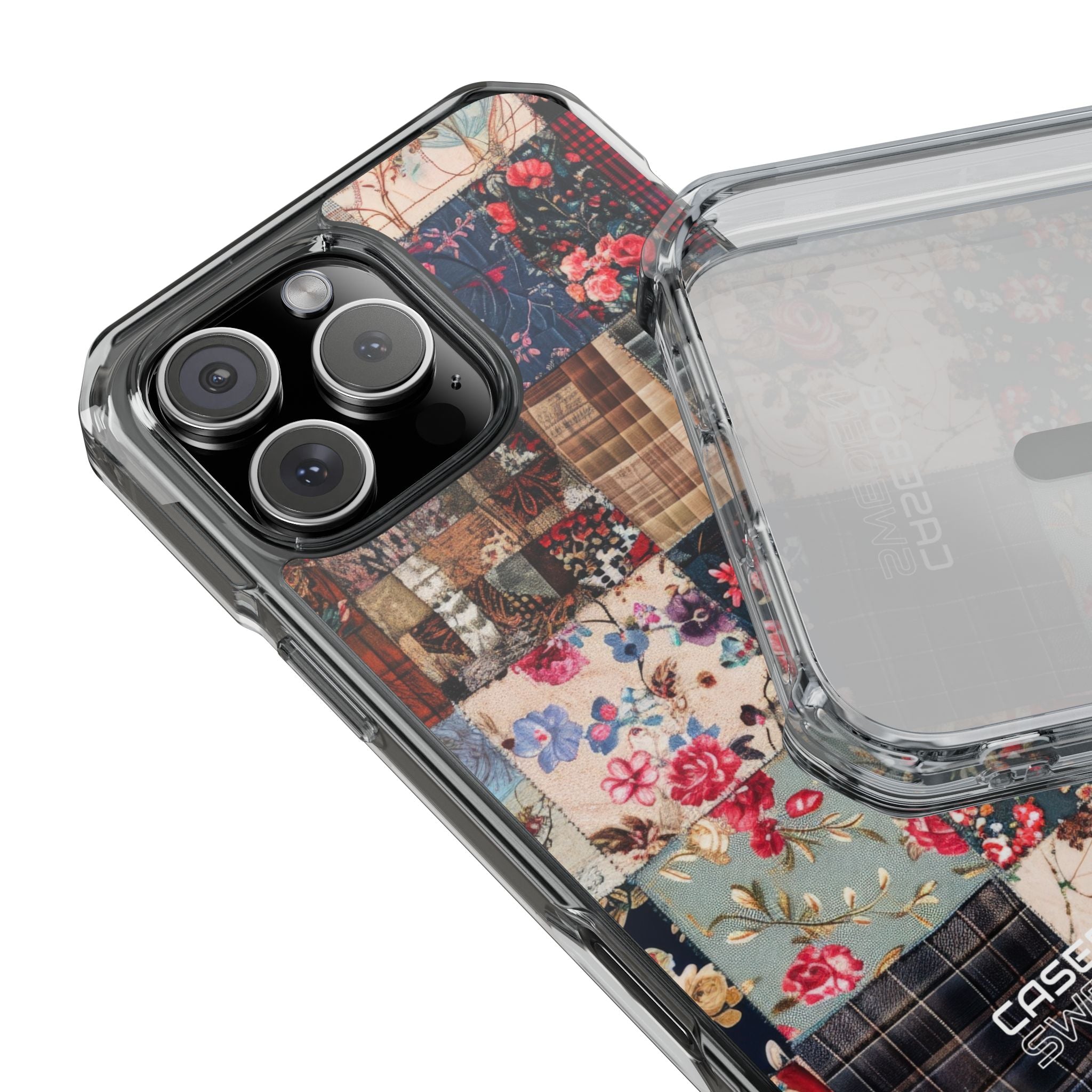 Patchwork Floral Quilt iPhone 16 - Impact Clear+