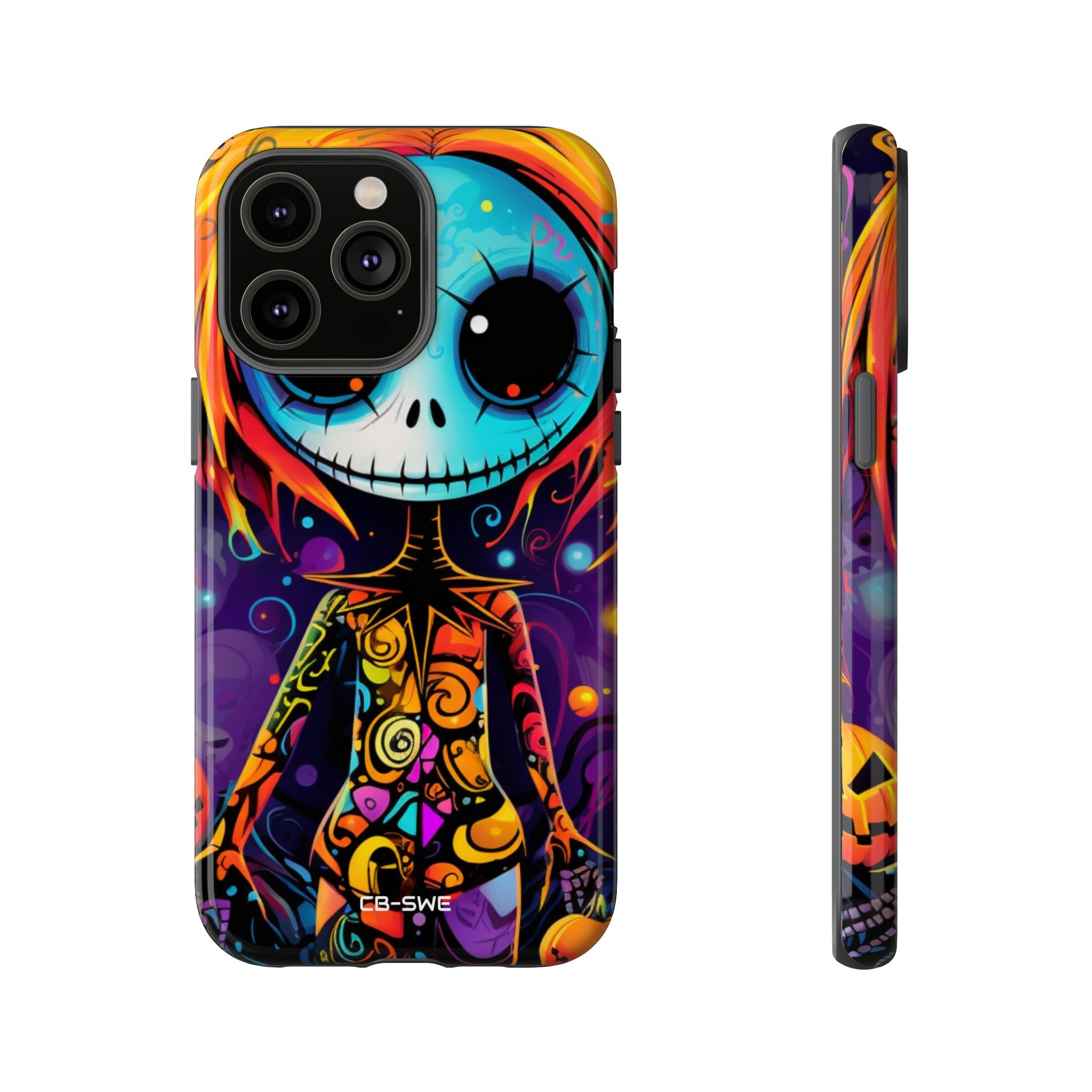 Skeletal Figure Laughs - iPhone Case
