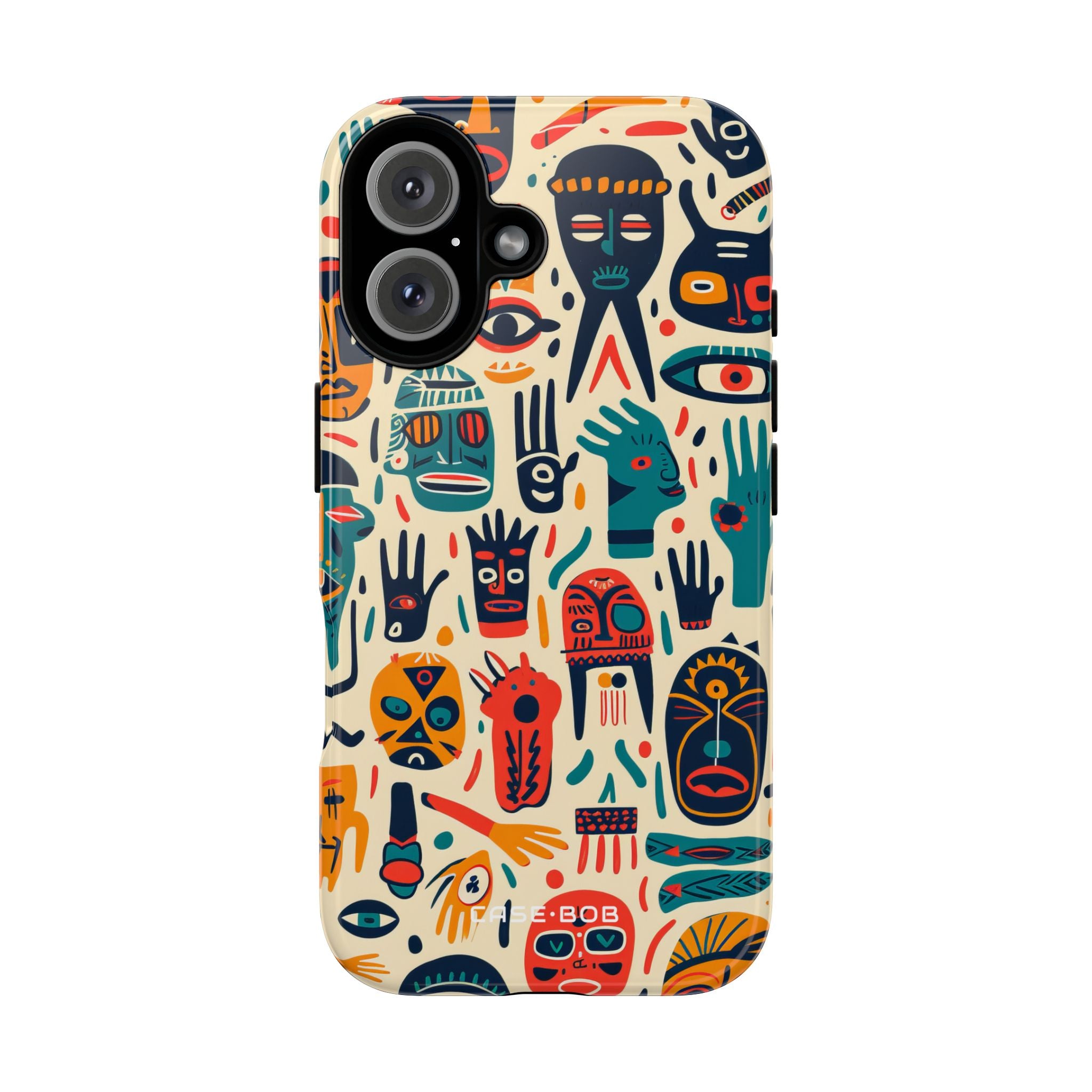 Vivid Faces iPhone 16 Plus Case - Tough