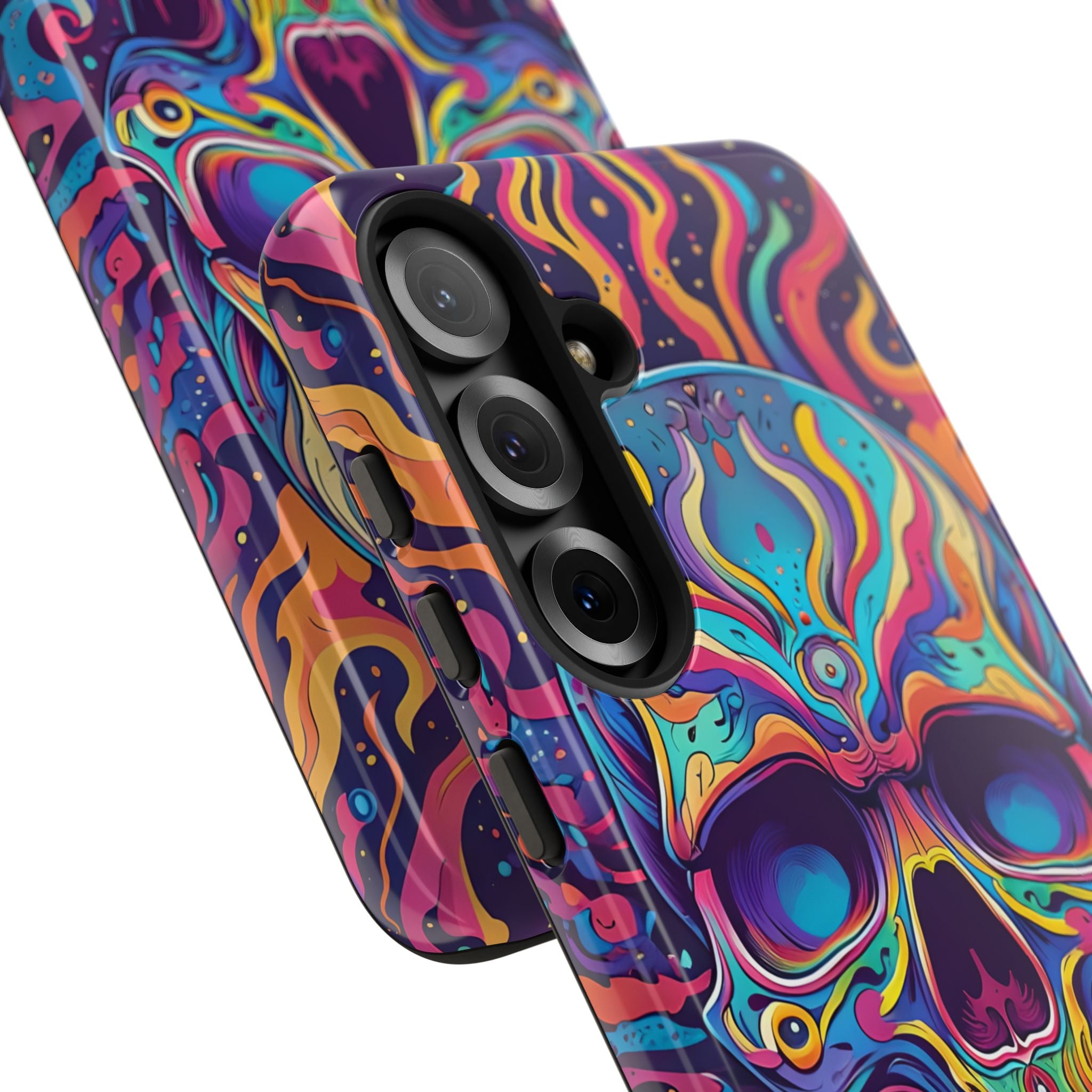 Flaming Skull Samsung S25 Plus Case - Tough