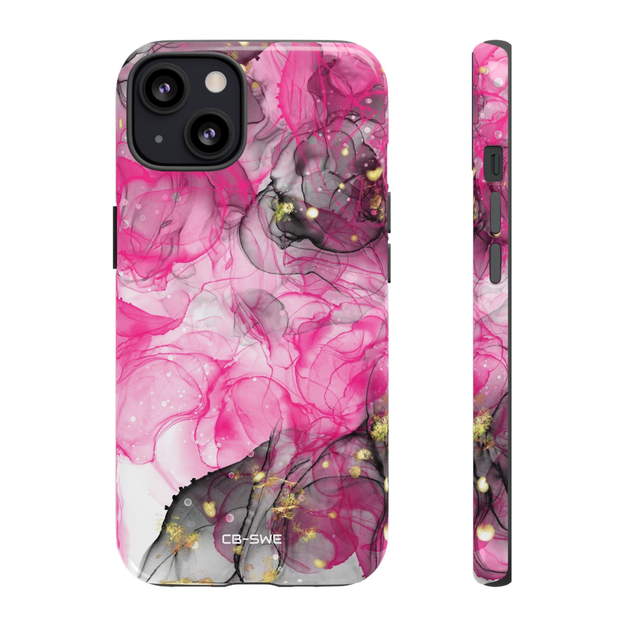 Vibrant Pink Swirls - iPhone Case