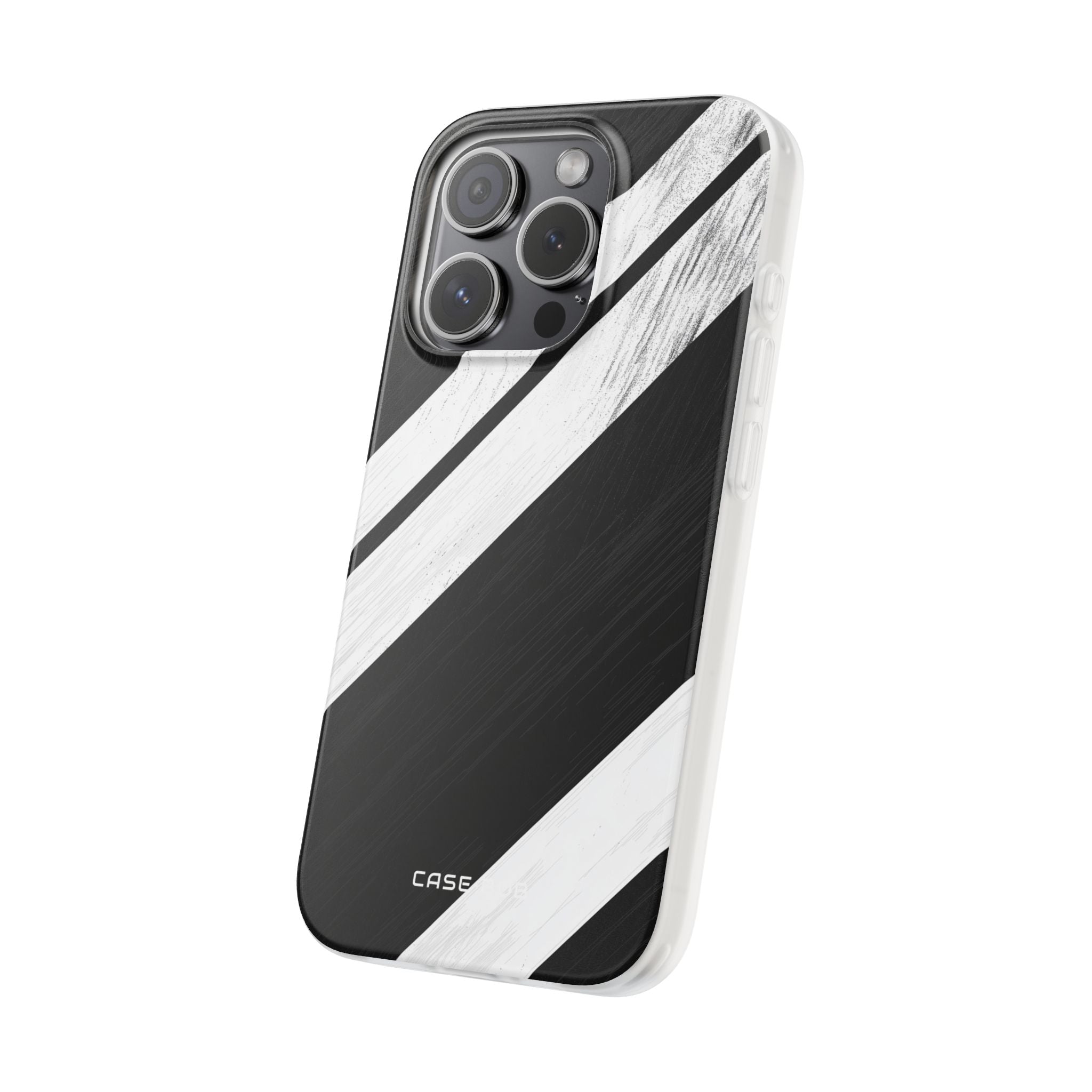 Distressed Stripe Motion iPhone 15 Pro Case - Soft