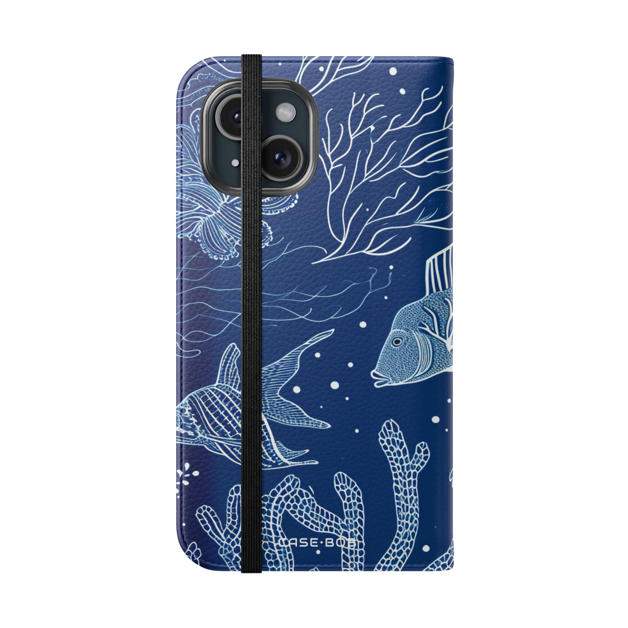 Blue Scale Reef - iPhone 15 Case - Wallet