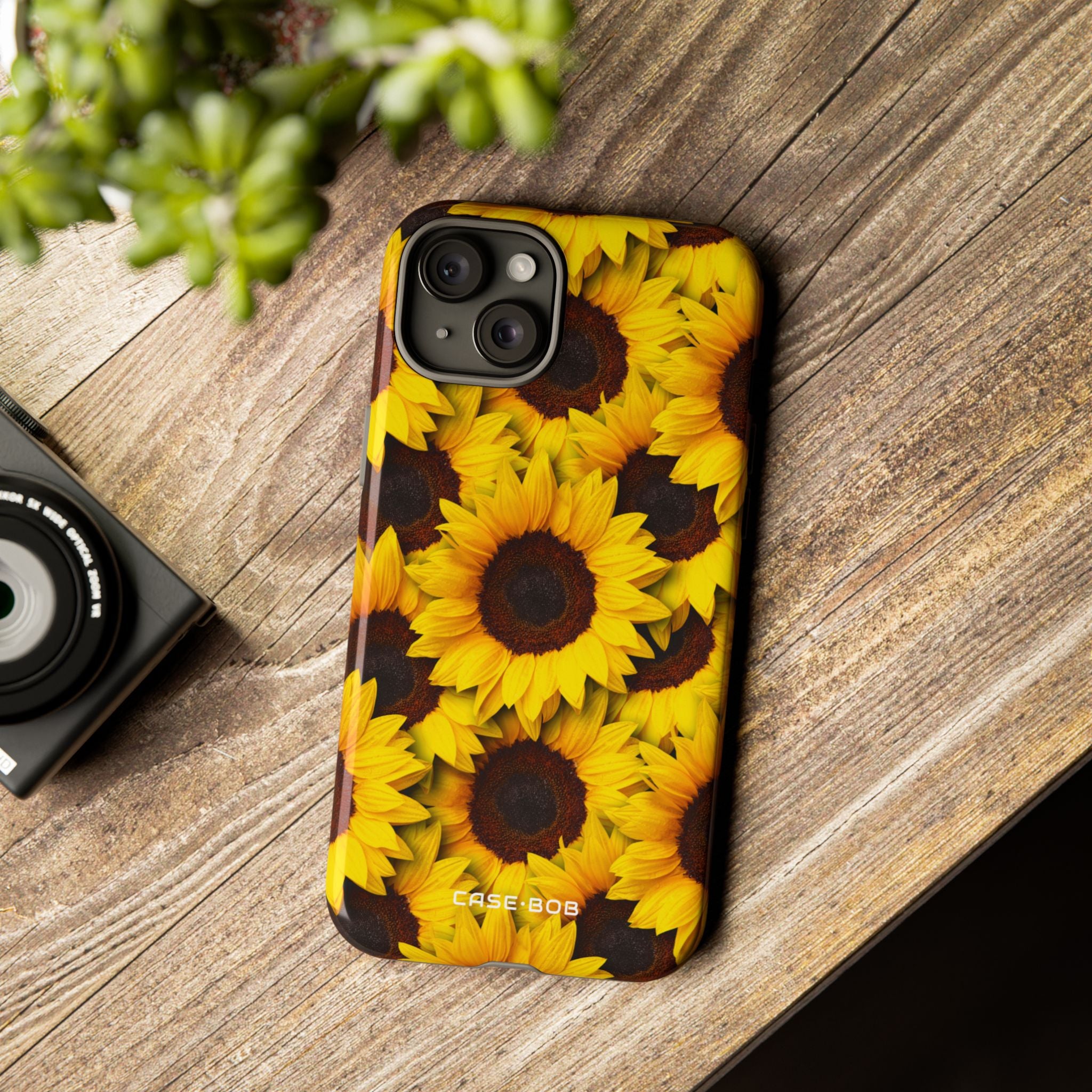 Sunflower Glow iPhone 15 Plus Case - Tough