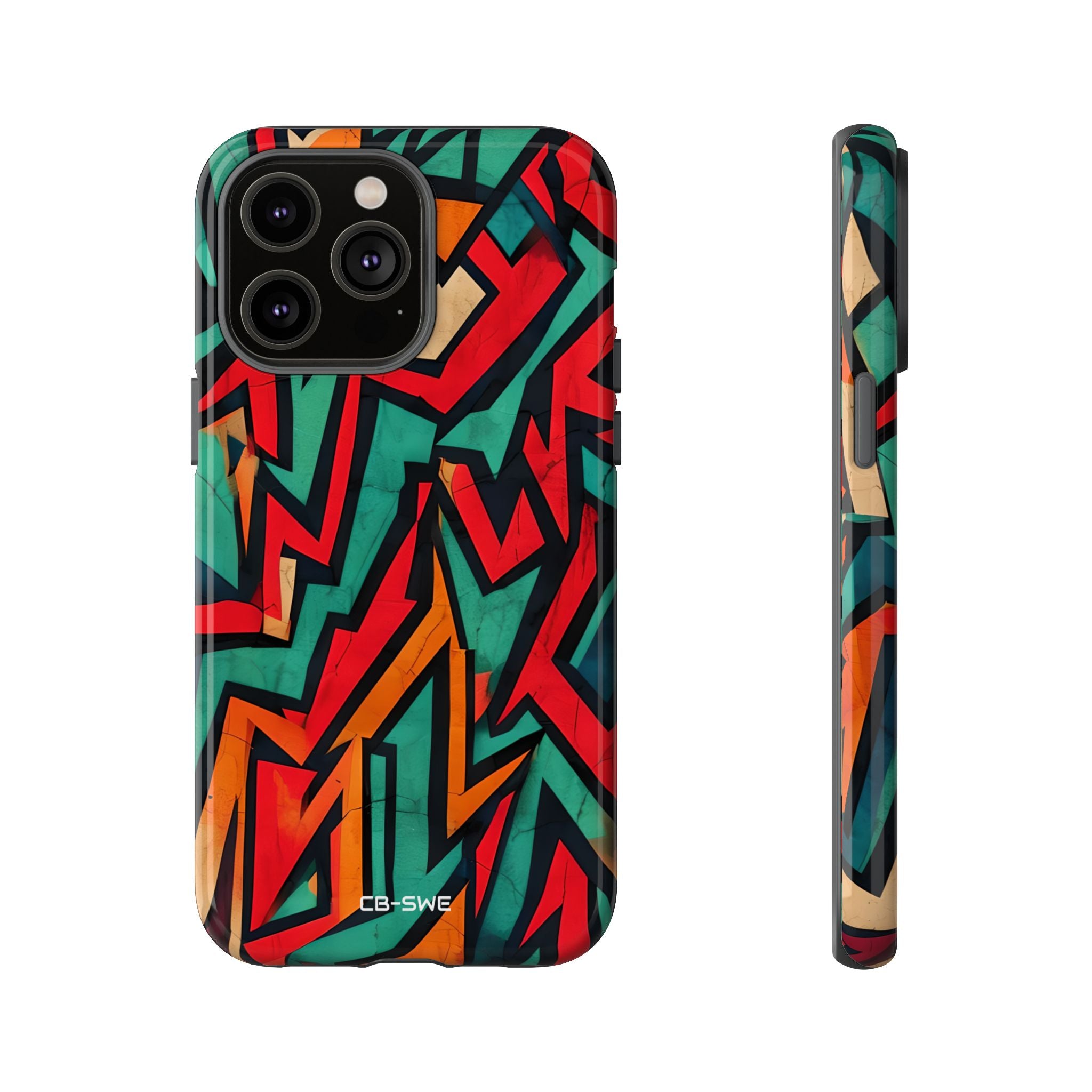 Vivid Geometry Dance - iPhone Case