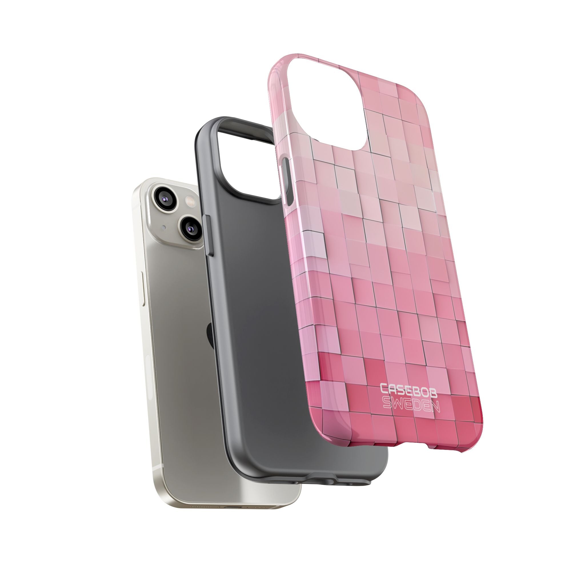 Pink Mosaic Glow iPhone 14 - Tough