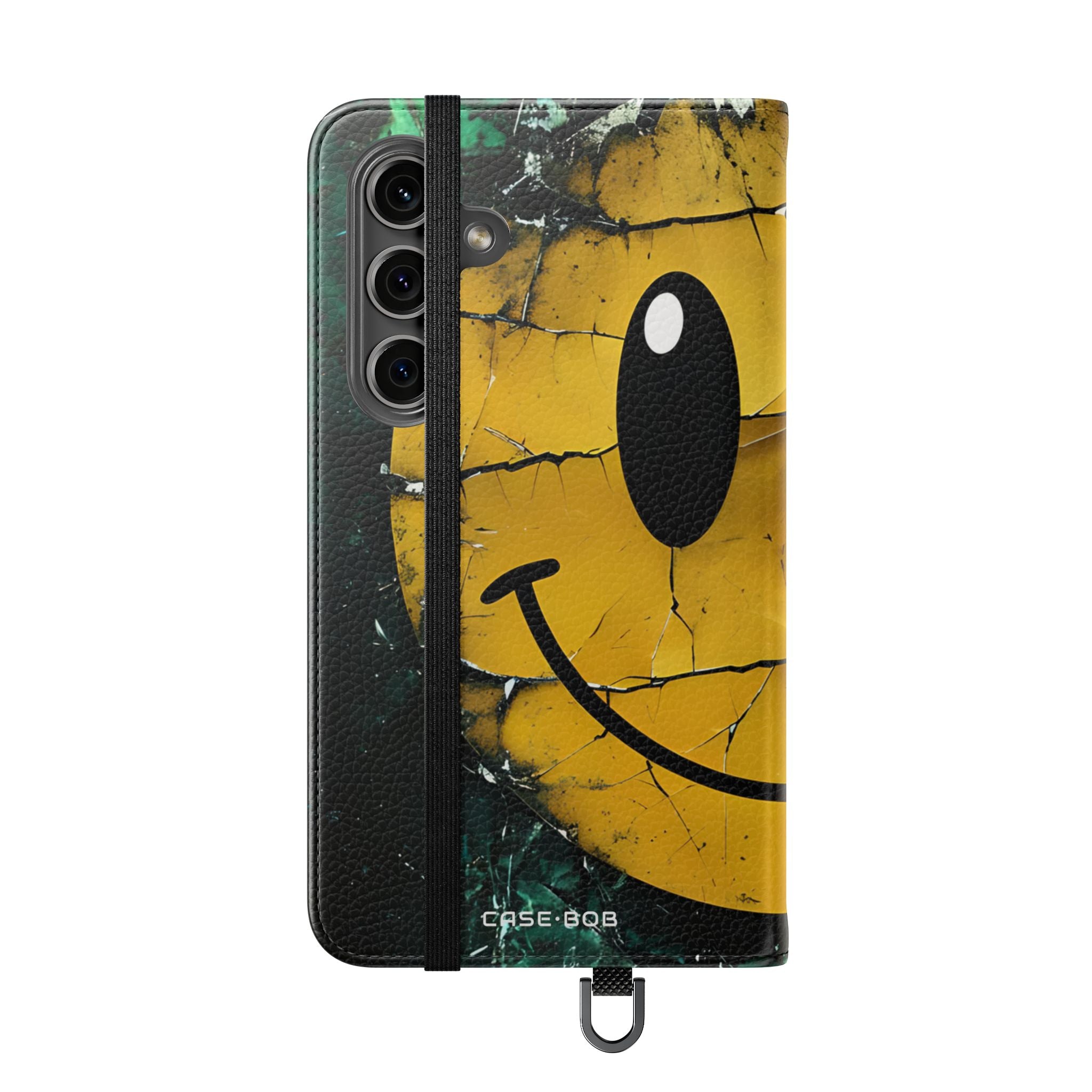 Cracked Smiley - Samsung S24 Case - Lompakko