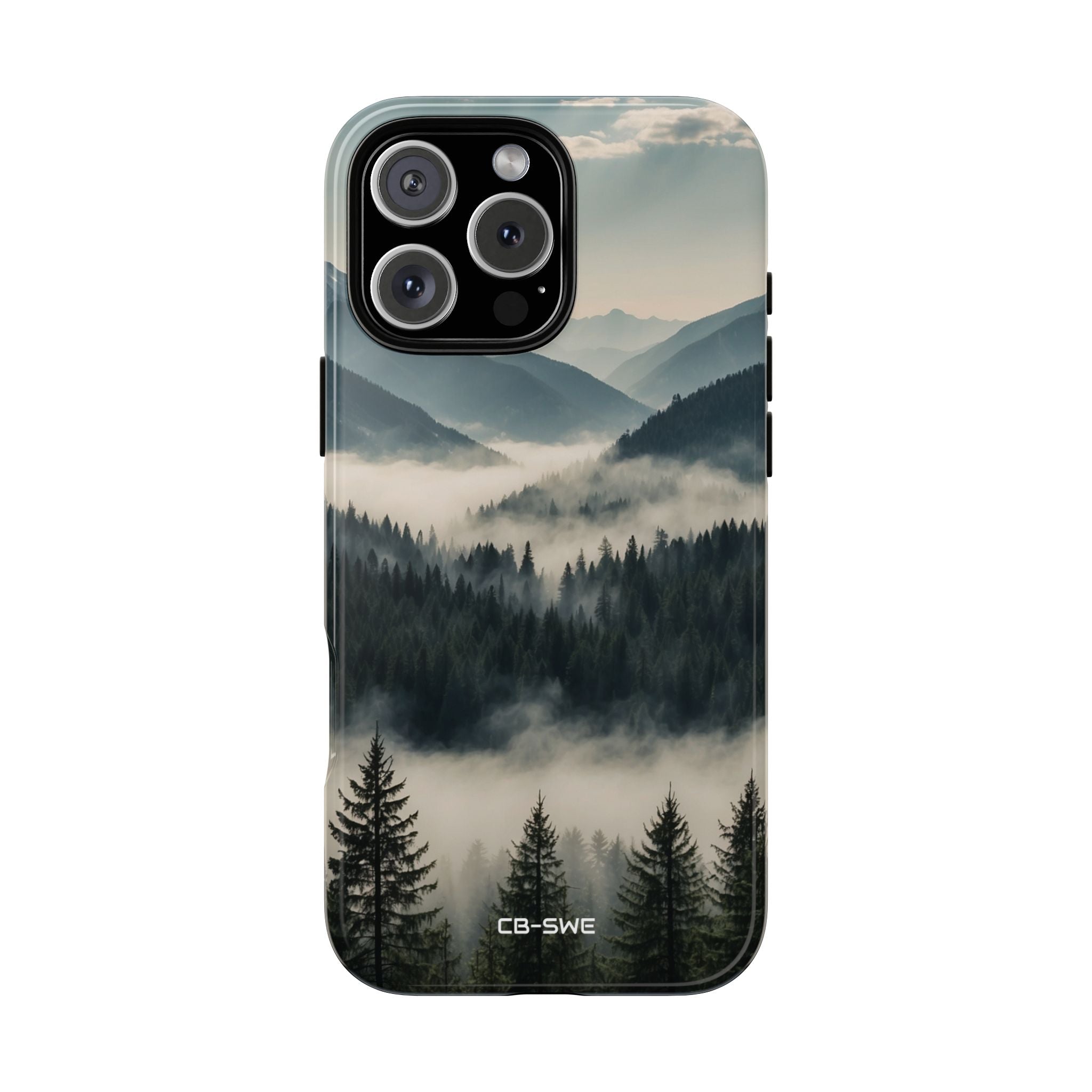 Misty Forest Embrace - iPhone Case