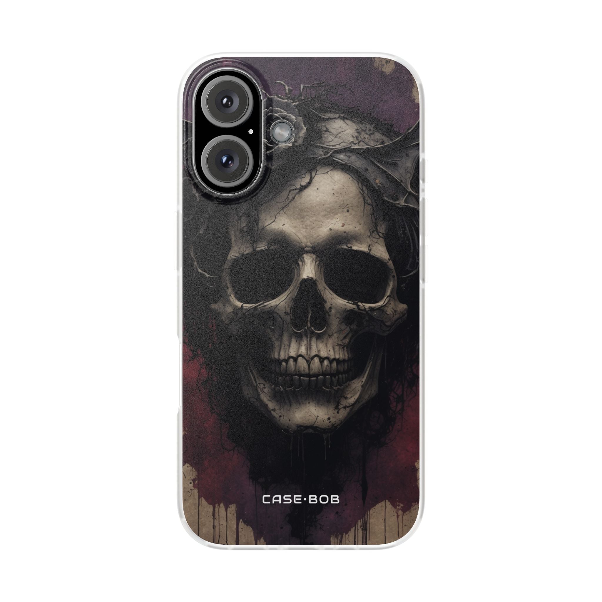 Gothic Skull Crown iPhone 16 Case - Soft