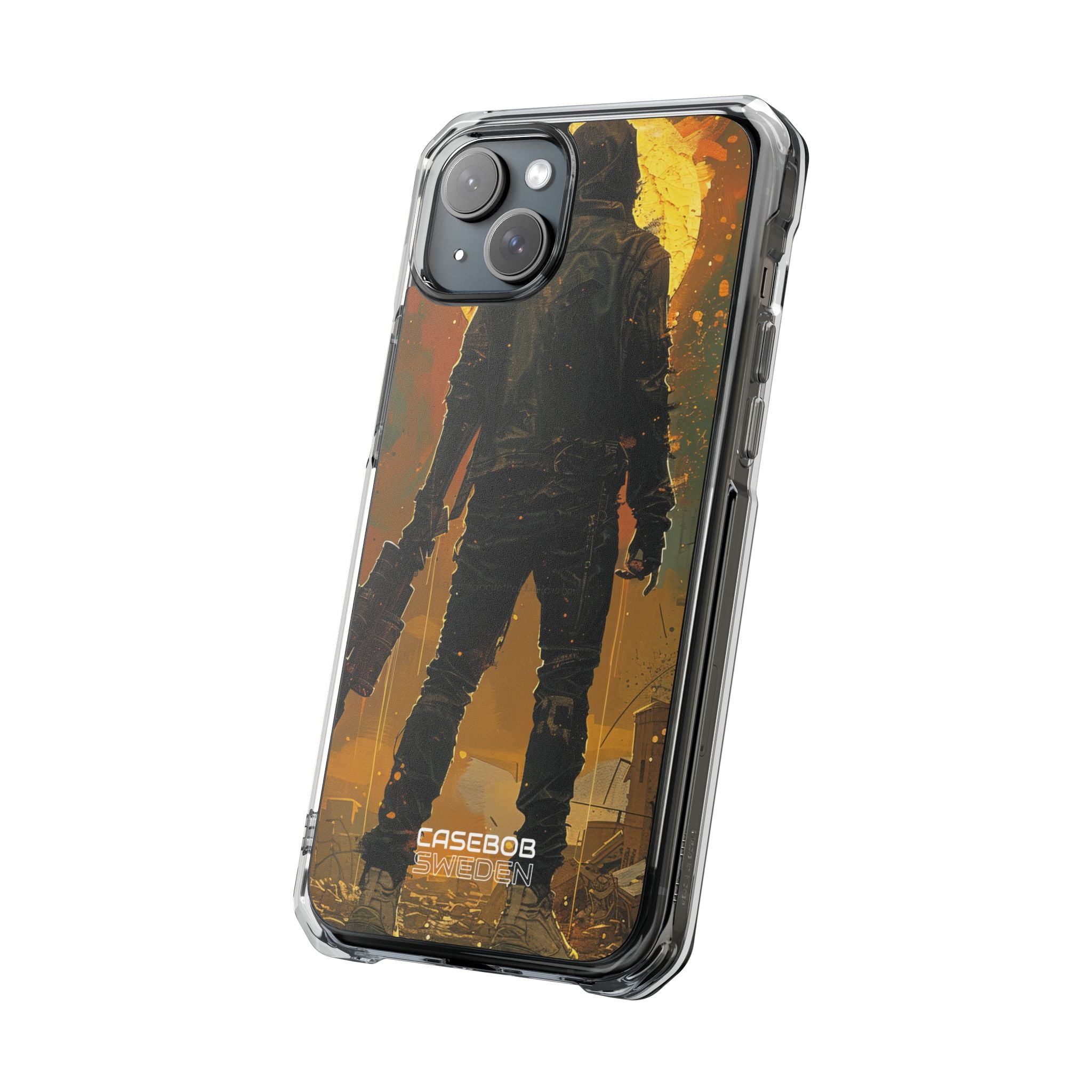 Crimson Fallout Horizon iPhone 15 - Impact Clear+
