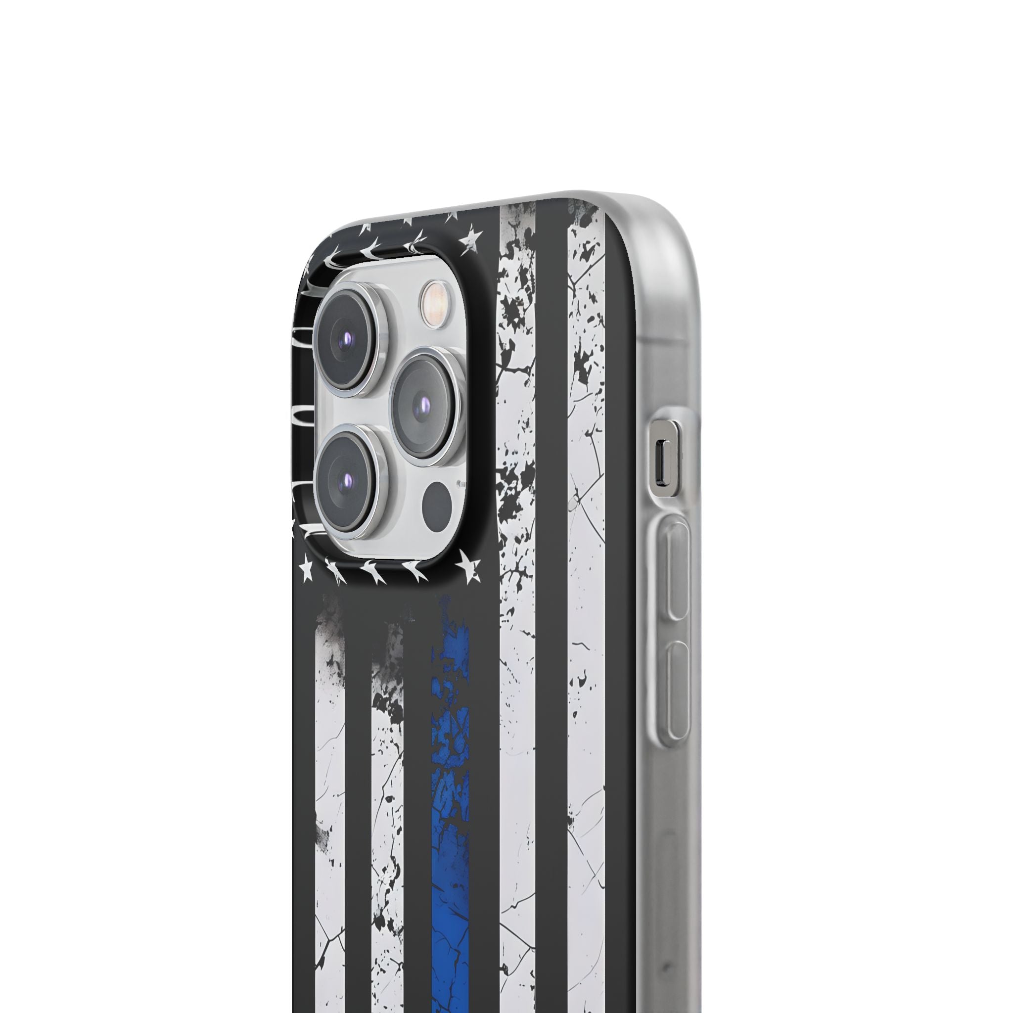 Blue Stripe Flag iPhone 14 Pro Case - Soft