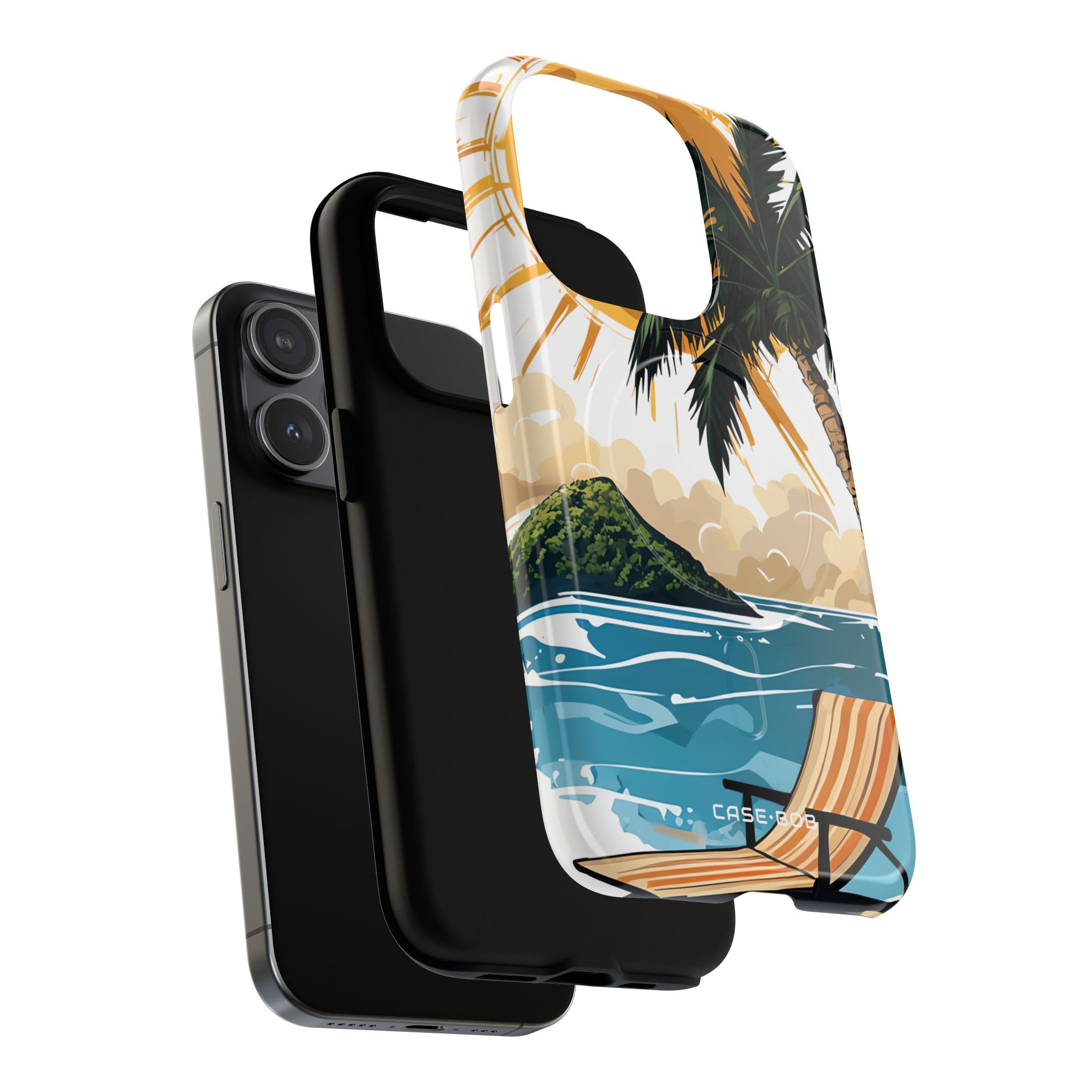 Sunny Palm Breeze iPhone 15 Pro Case - Tough+