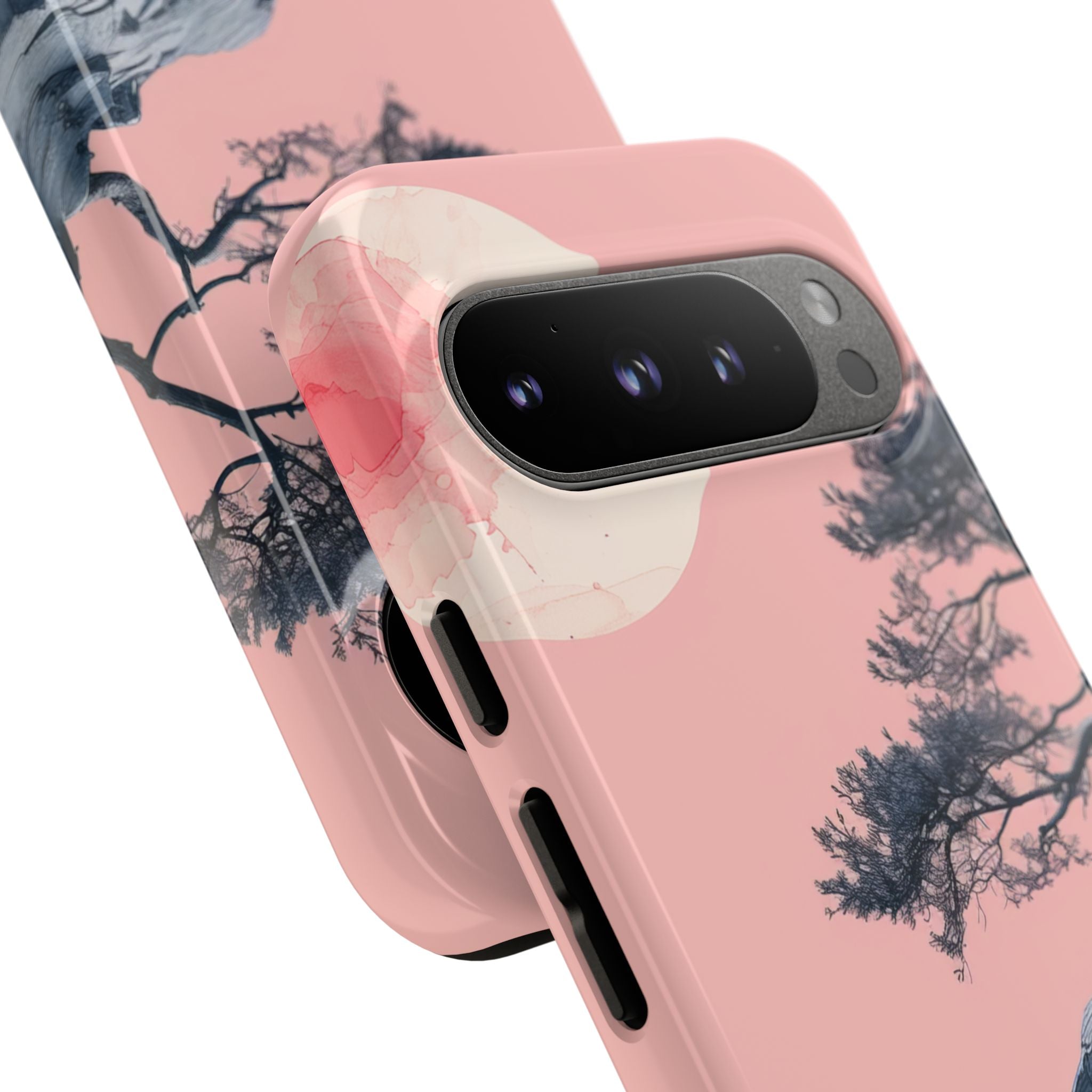 Solitudine sulla scogliera rosa Google Pixel 9 - Tough