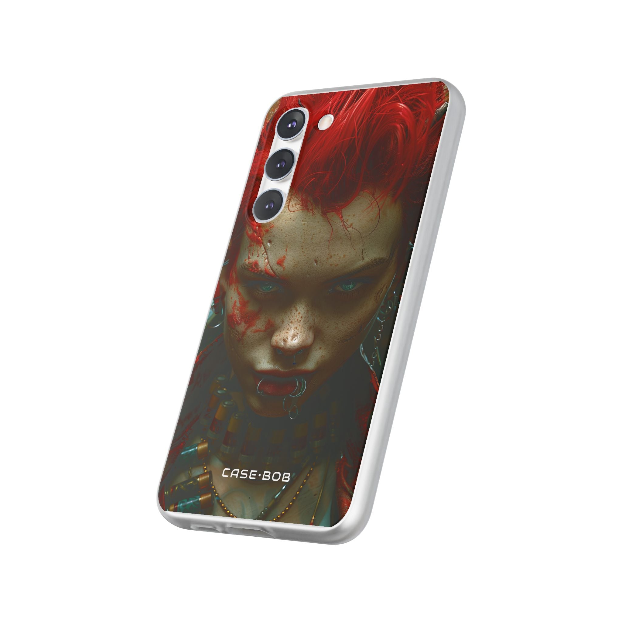 Red Spike Gaze Samsung S23 Plus Case - Soft
