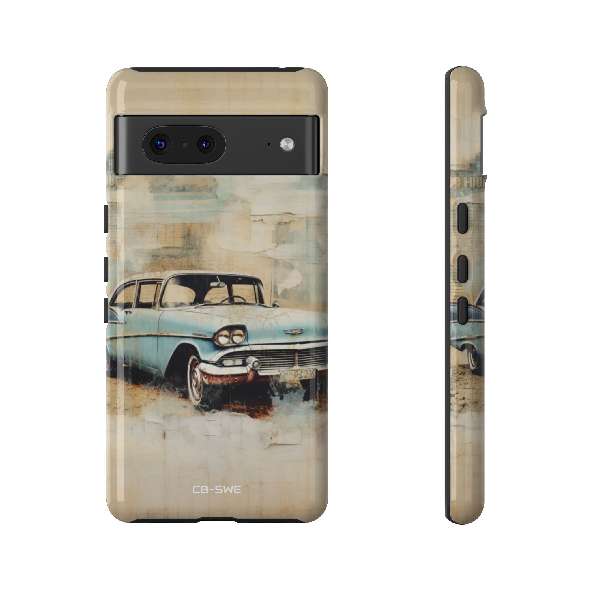 Vintage Car Collage - Google Pixel Case