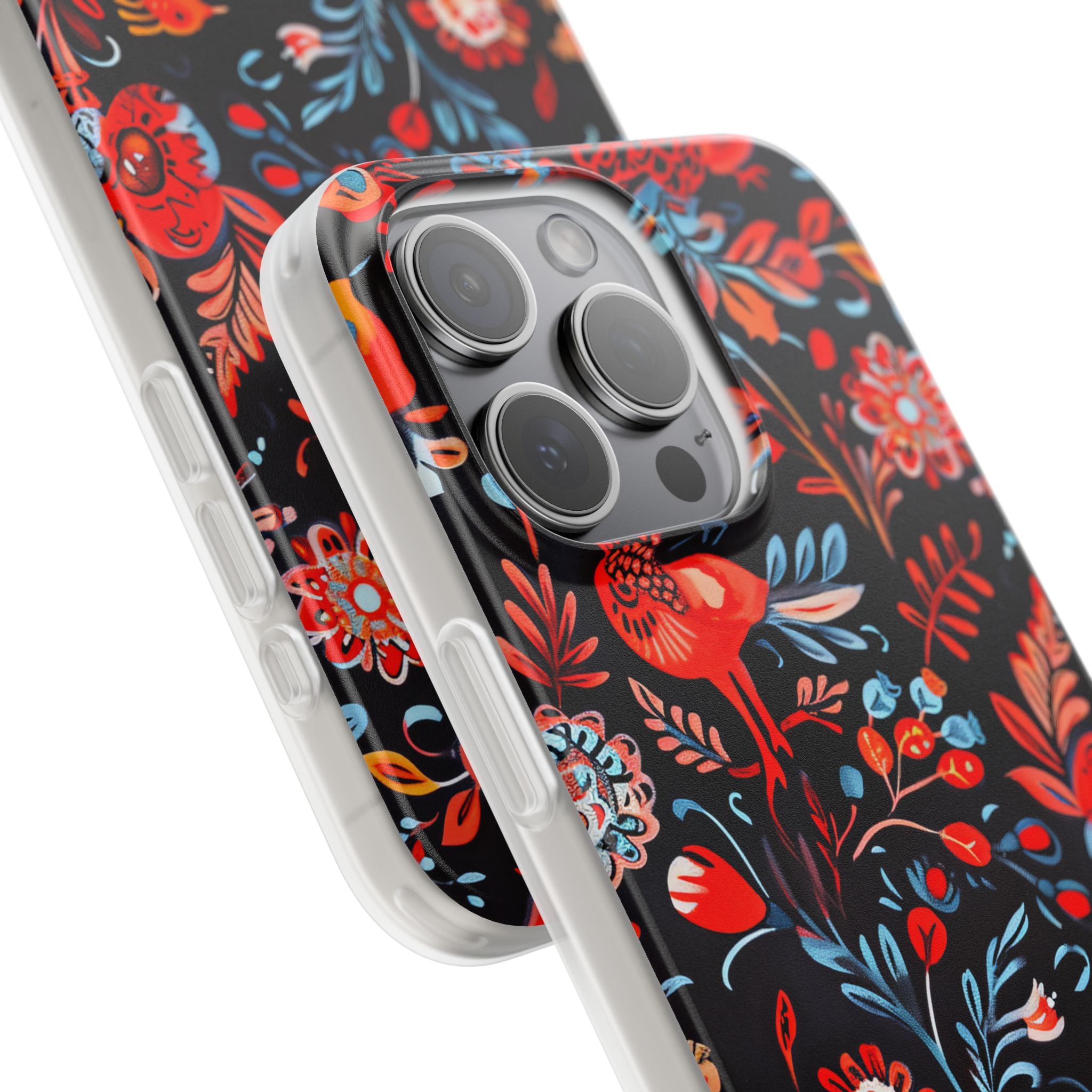 Vivid Birdscape iPhone 15 Pro Max Case - Soft