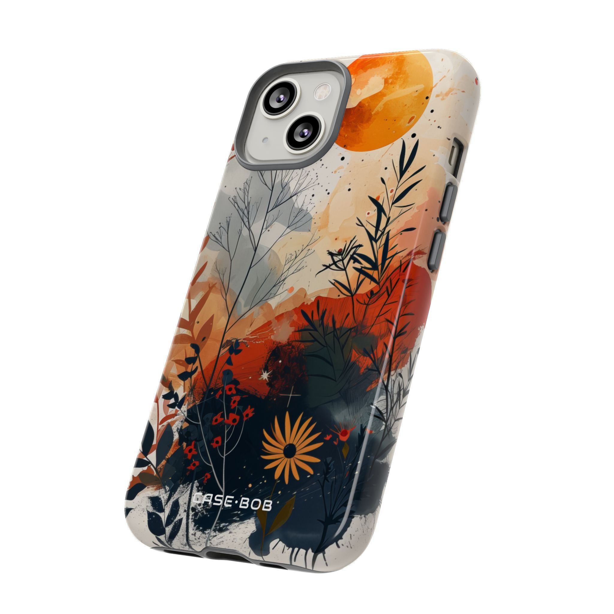 Orange Solstice iPhone 14 Case - Tough
