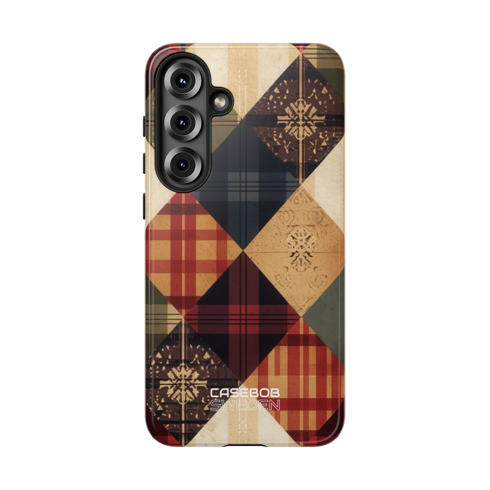 Rustieke Quilt Charme Samsung S25 - Tough