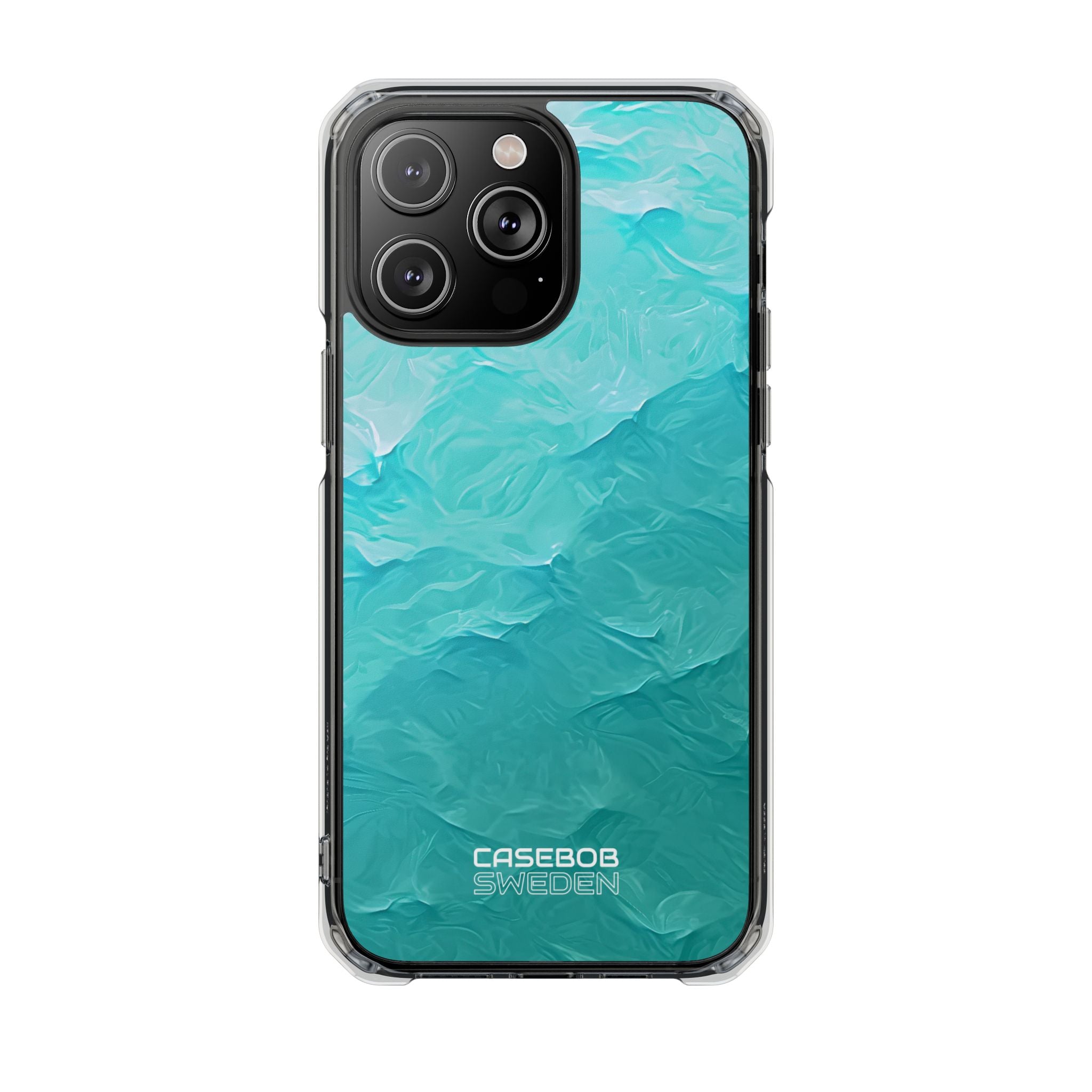 Soothing Aqua Currents iPhone 14 - Impact Clear+