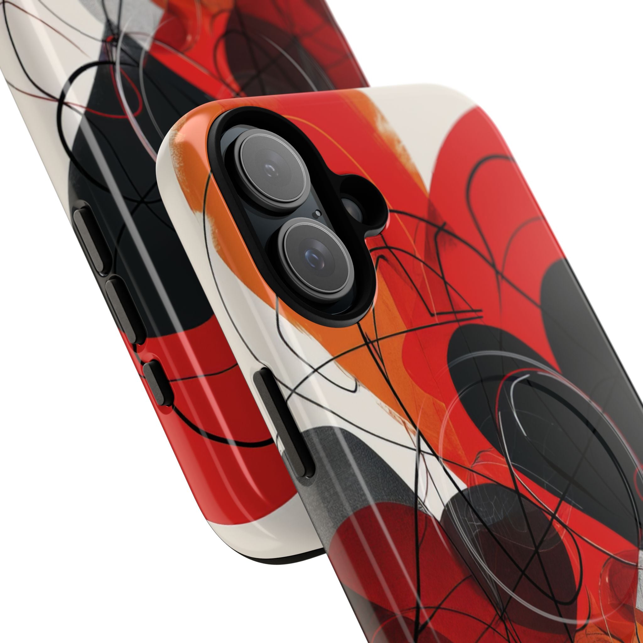 Crimson Motion Flow iPhone 16 - Tough+