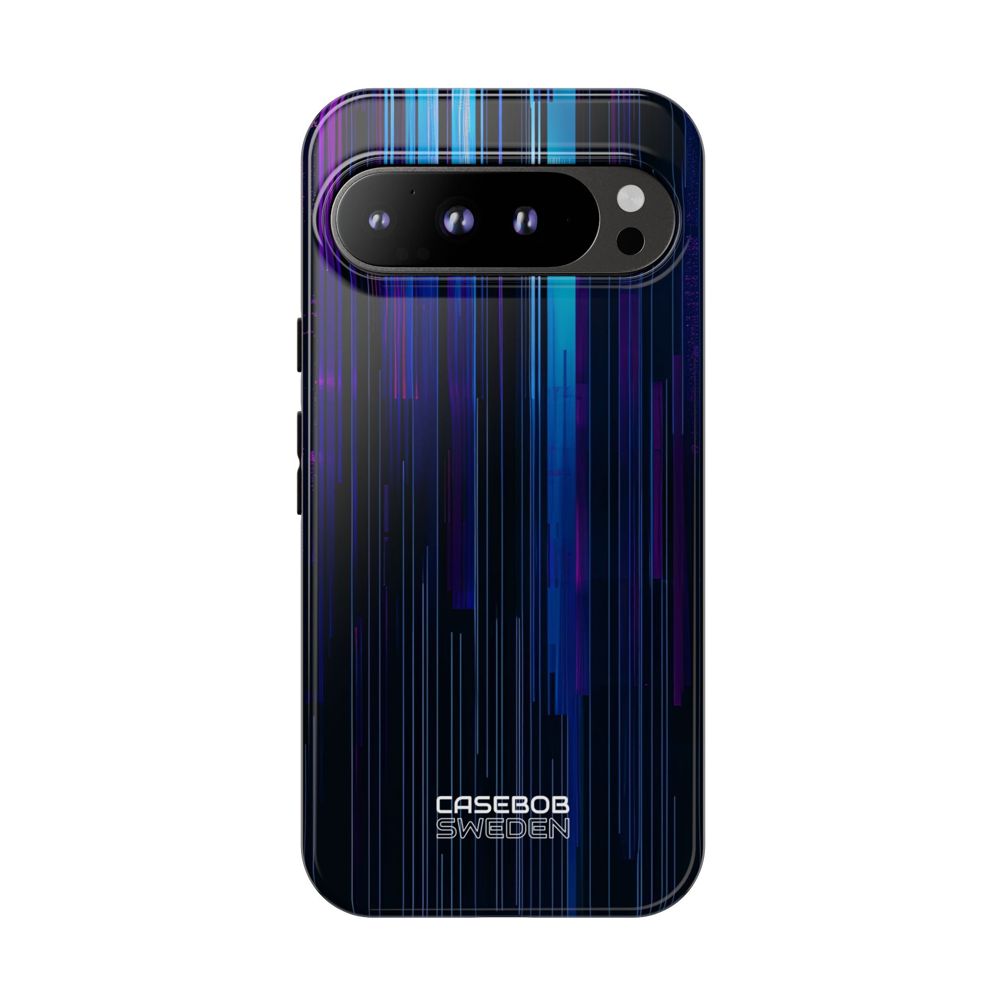Neon Glitch Stripes Google Pixel 9 - Tough