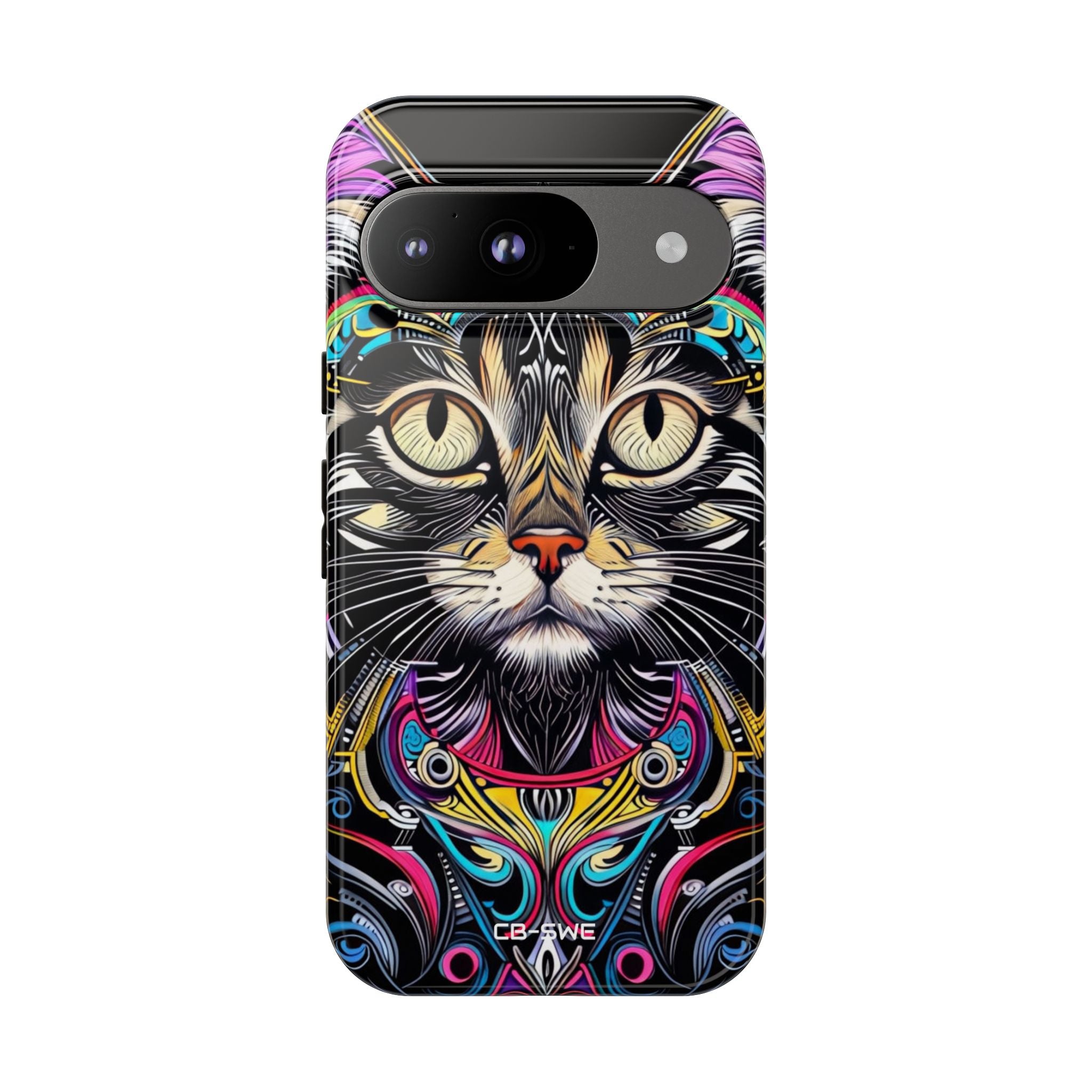 Psychedelic Cat Mirage - Google Pixel Case