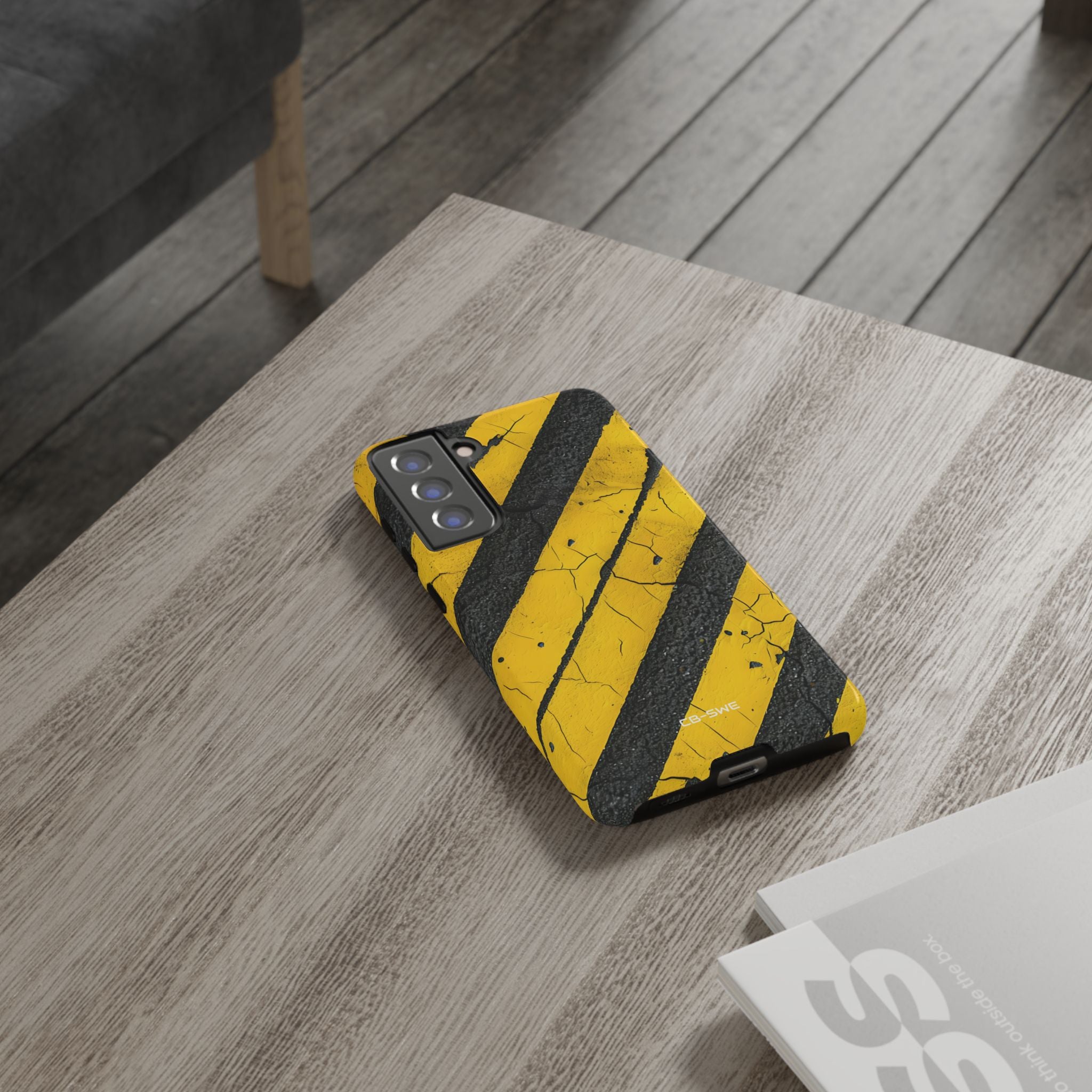 Cracked Hazard Lines - Samsung Case