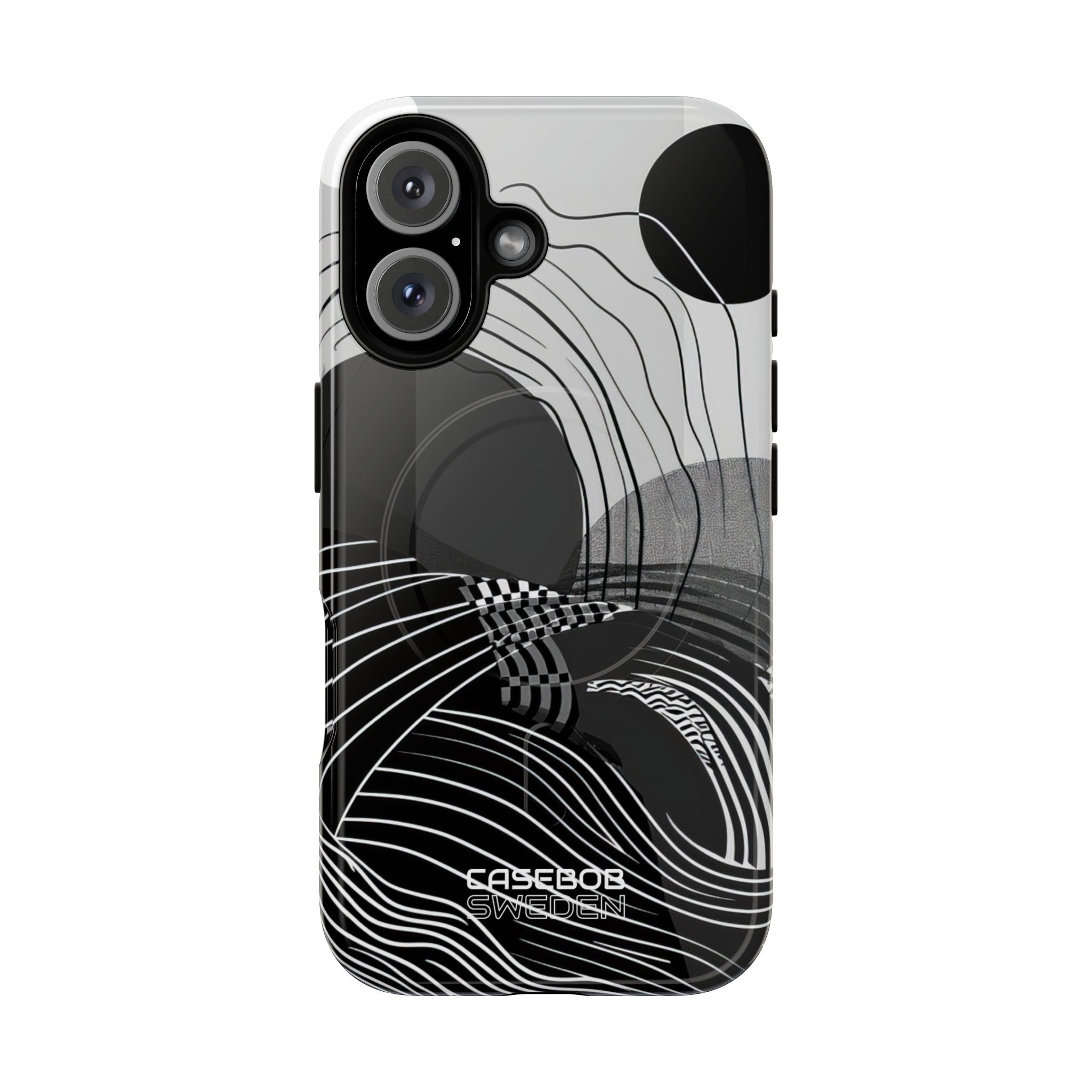 Monochrome Motion Flow iPhone 16 - Tough+