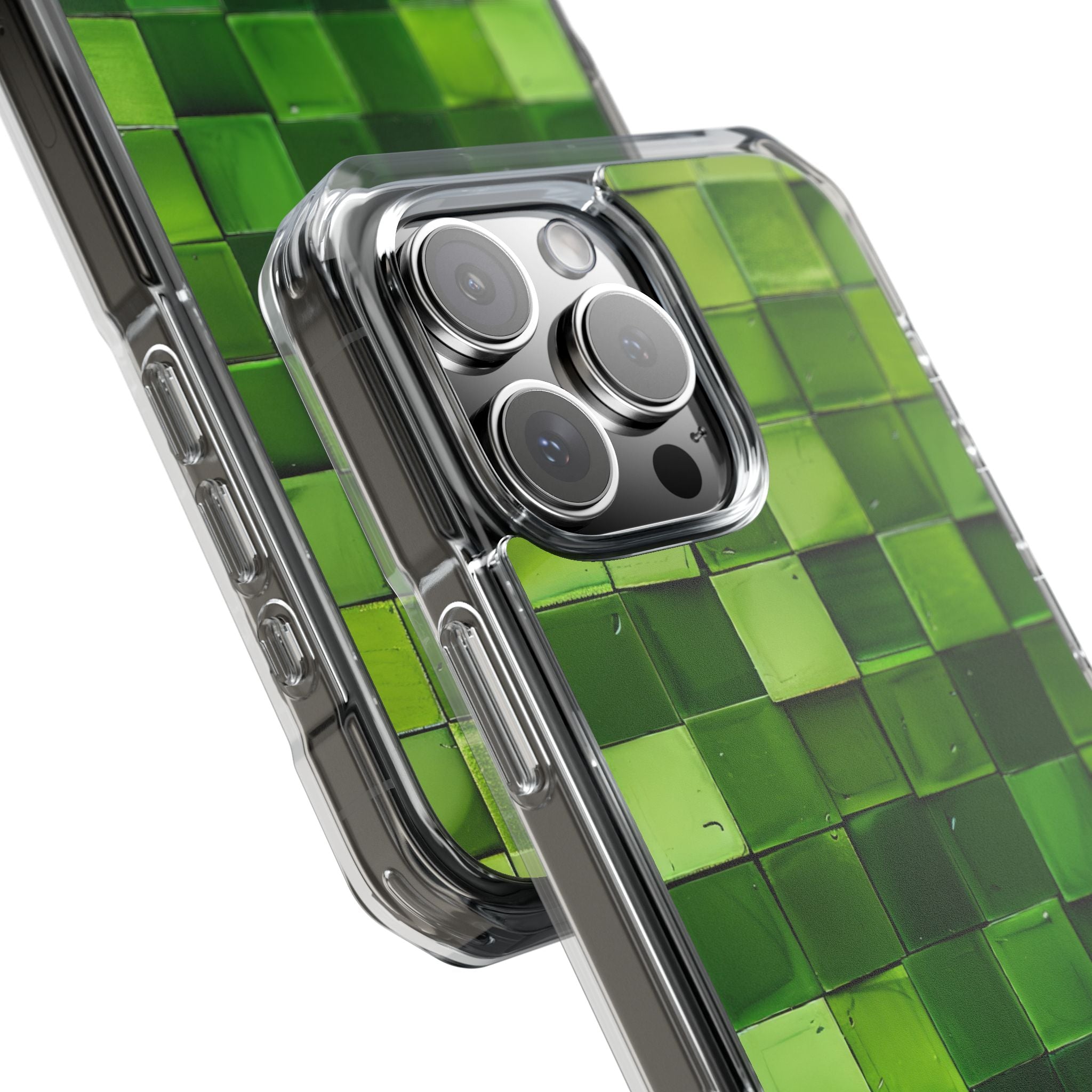 Green Tile Harmony iPhone 16 - Impact Clear+