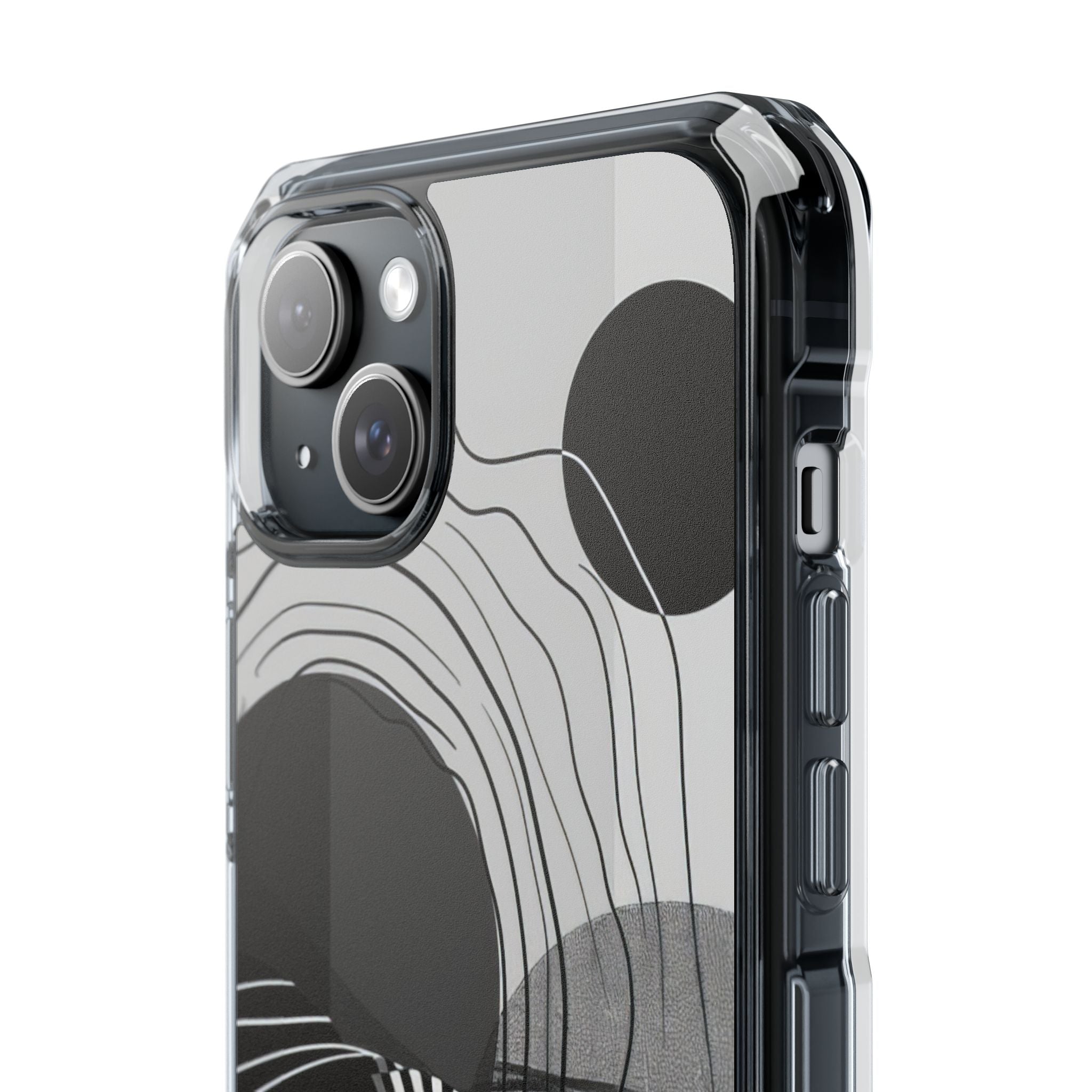 Monochrome Motion Flow iPhone 15 - Impact Clear+
