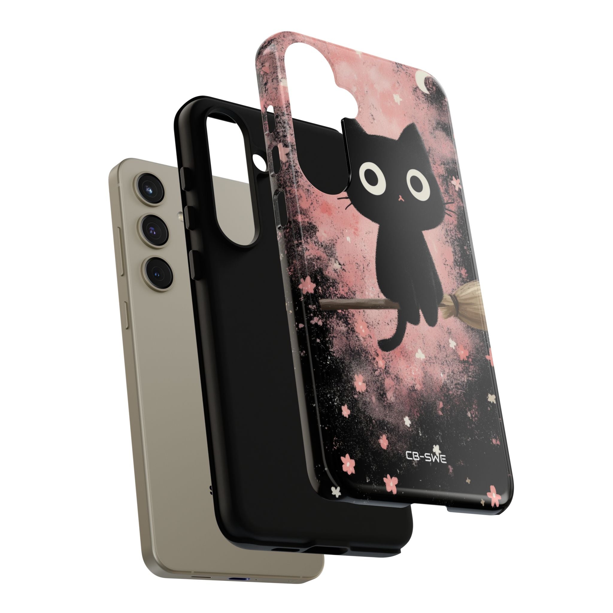 Whimsical Cat Soars - Samsung Case