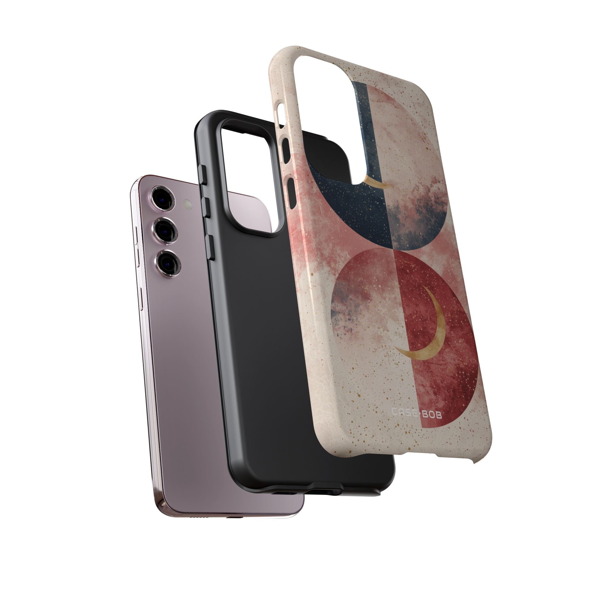 Golden Crescent Circles Samsung S23 Plus Case - Tough