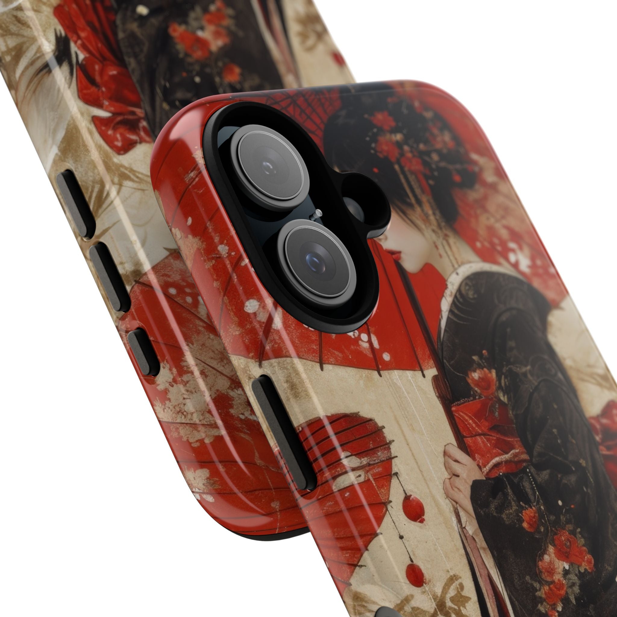 Scarlet Crane Dreams iPhone 16 - Tough