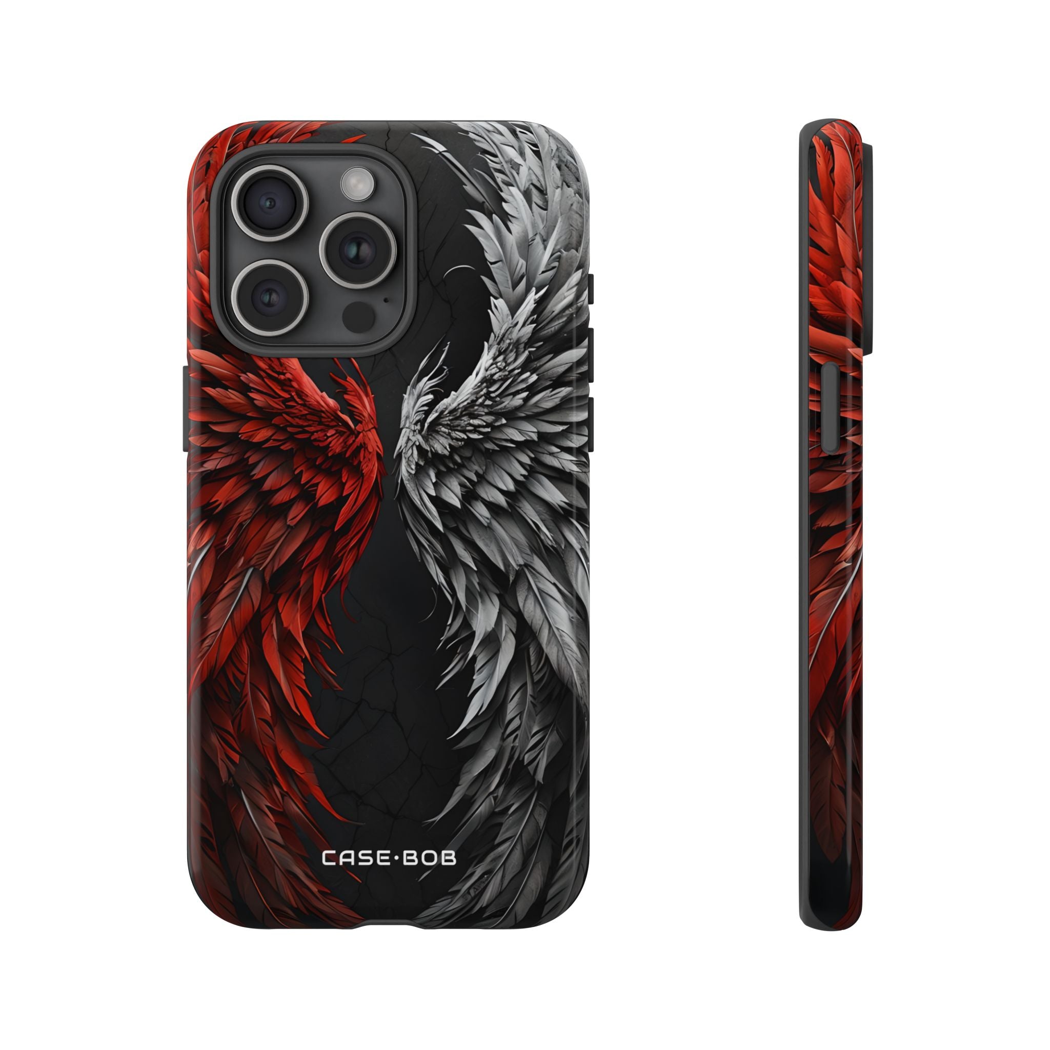 Crimson White Wings iPhone 15 Pro Max Case - Tough