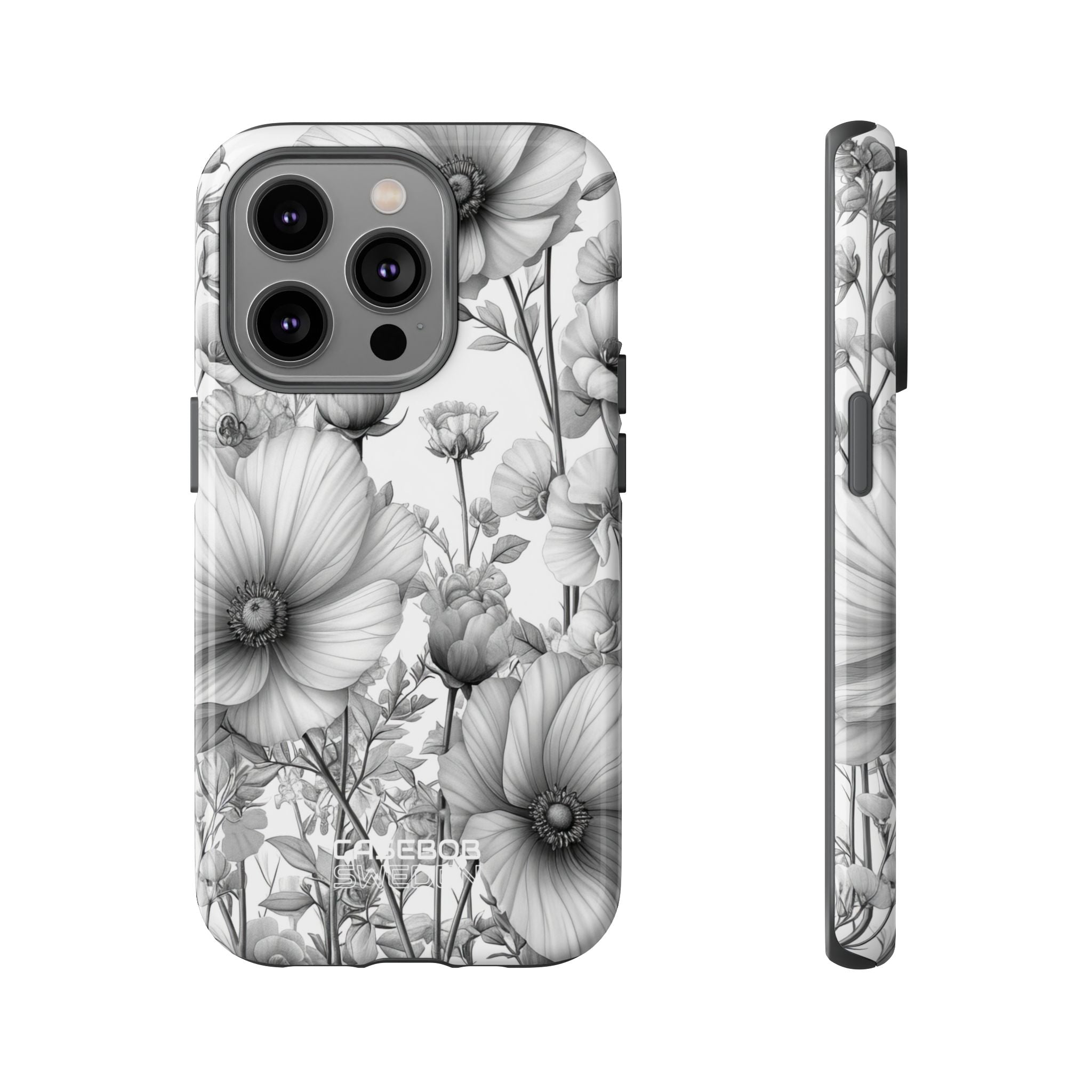 Vintage Floral Etching iPhone 14 - Tough